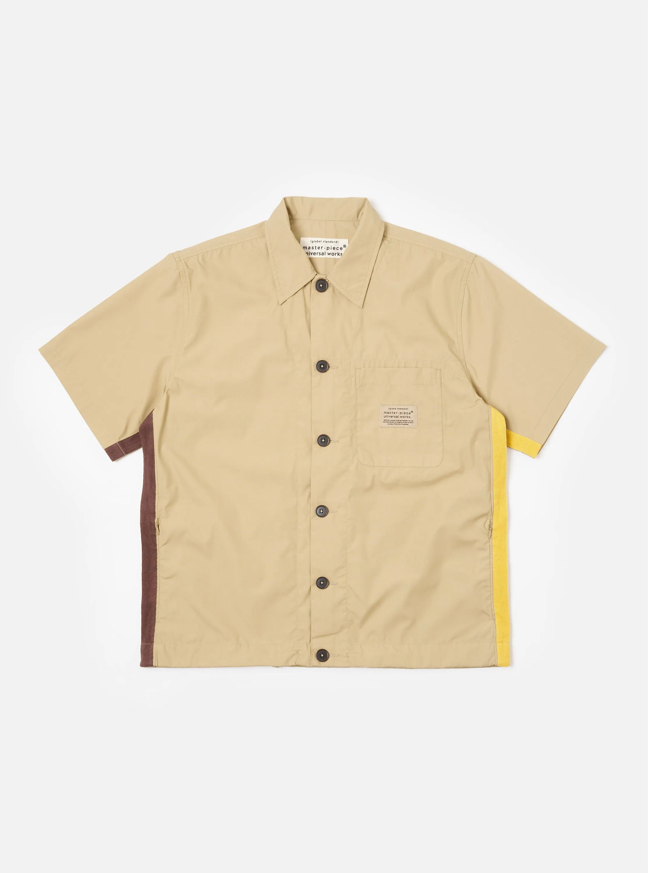 master-piece x Universal Works Sand Recycled Polytech Tech Overshirt sold by Universal Works