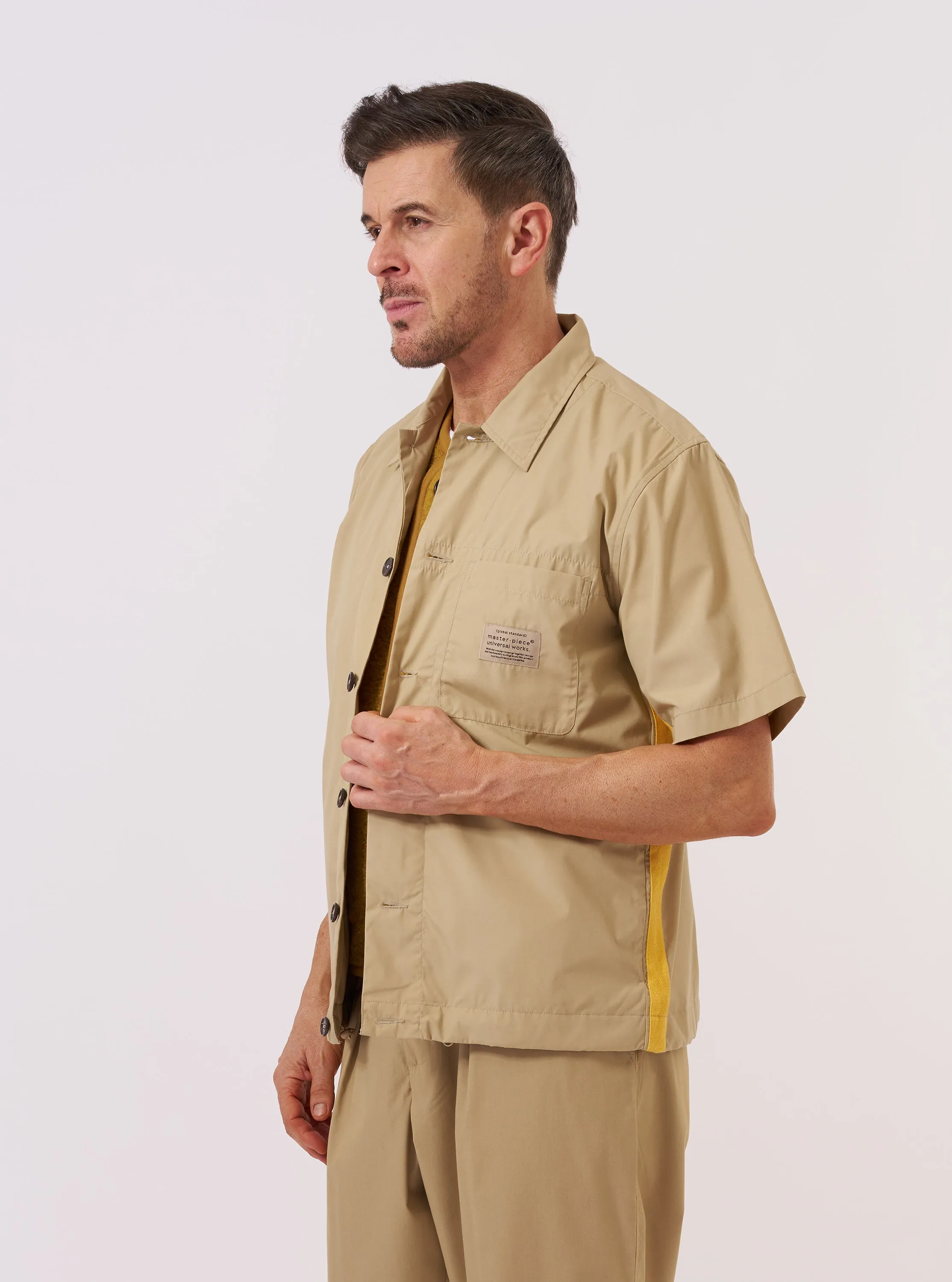 master-piece x Universal Works Sand Recycled Polytech Tech Overshirt sold by Universal Works product image thumbnail 2