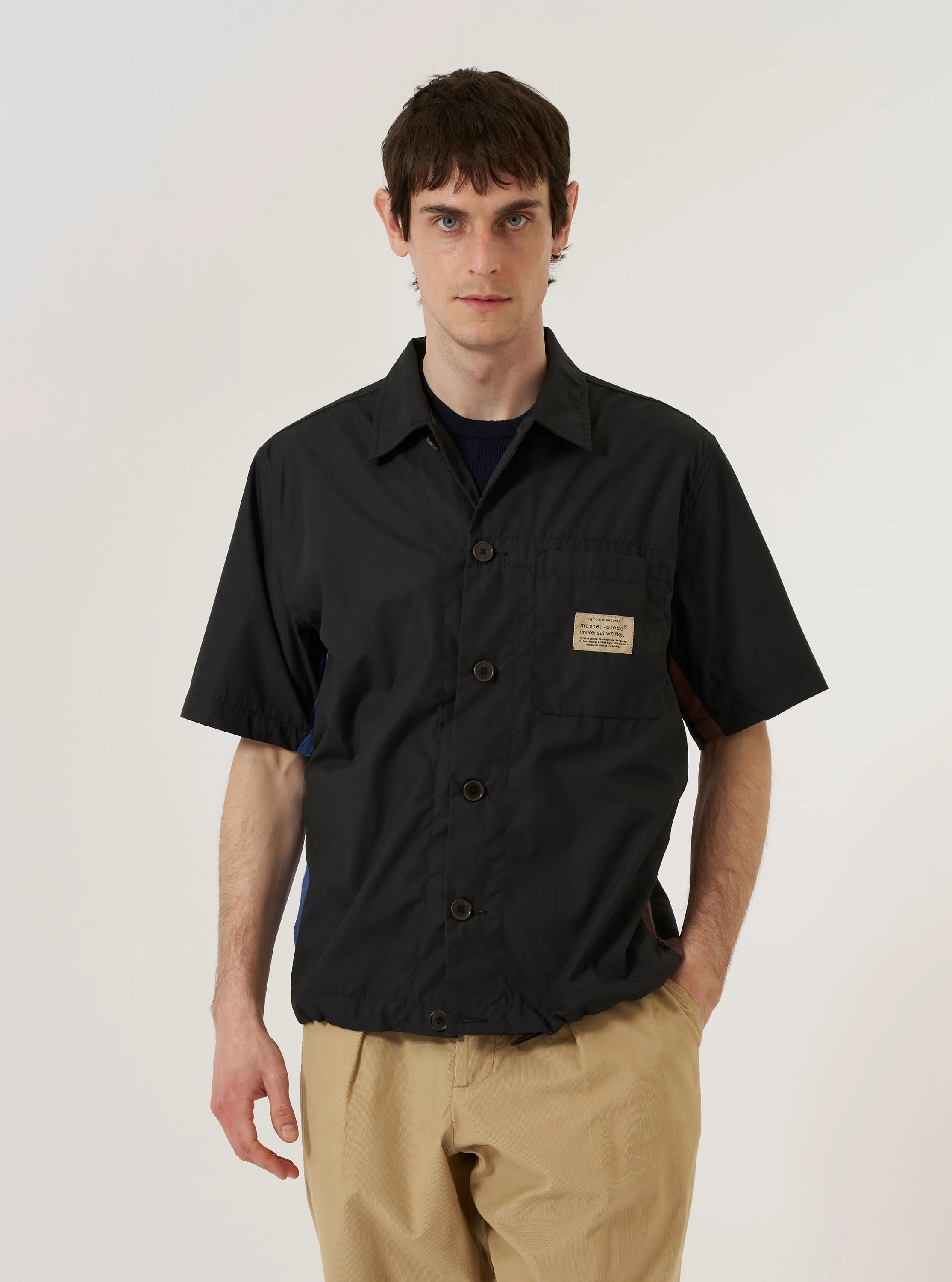master-piece x Universal Works Black Recycled Poly Tech Tech Overshirt sold by Universal Works product image thumbnail 3