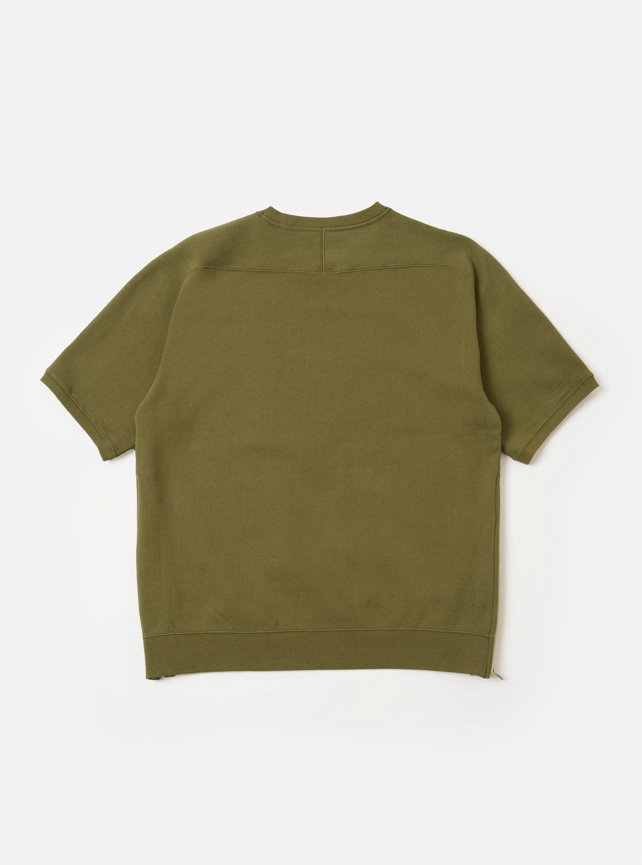 master-piece x Universal Works Olive Brush Back Sweat S/S Billy Sweat sold by Universal Works product image thumbnail 5