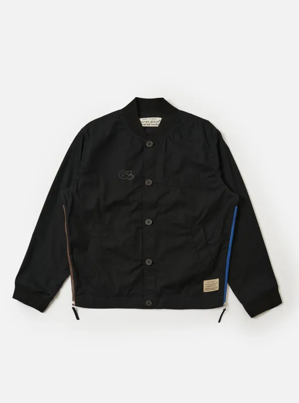 master-piece x Universal Works Black Peached Poplin Newark Jacket made by Universal Works