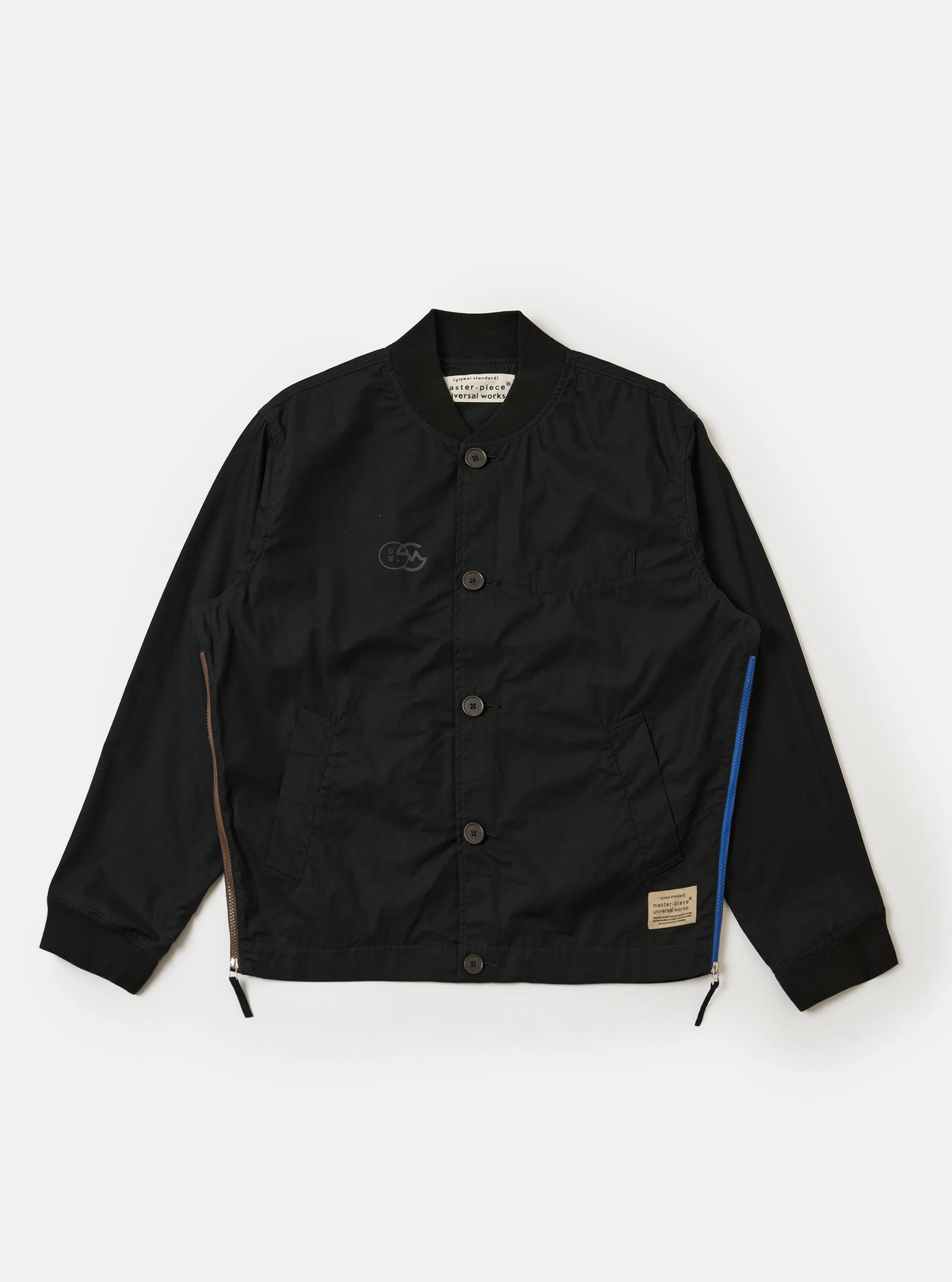 master-piece x Universal Works Black Peached Poplin Newark Jacket sold by Universal Works