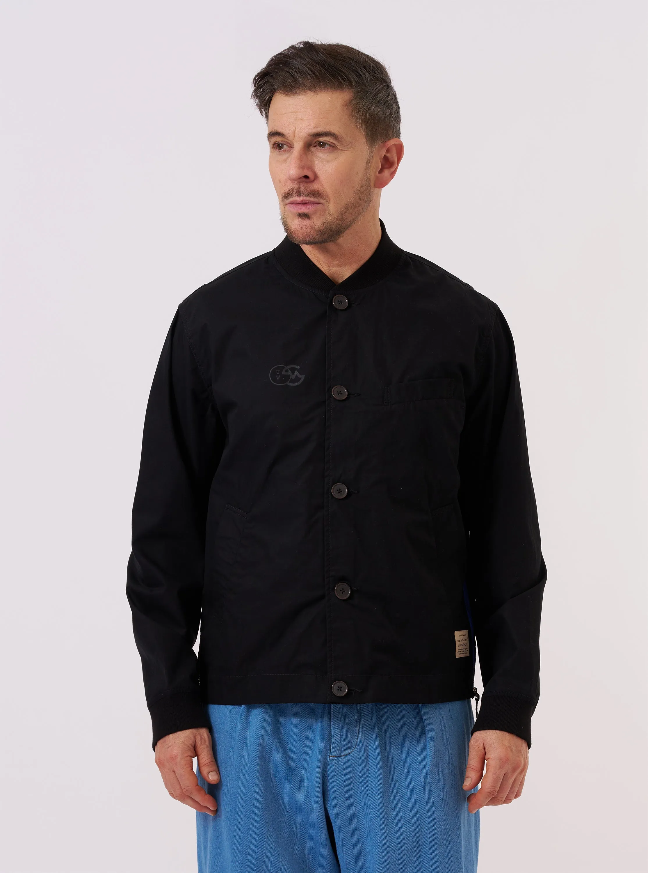 master-piece x Universal Works Black Peached Poplin Newark Jacket sold by Universal Works product image thumbnail 2