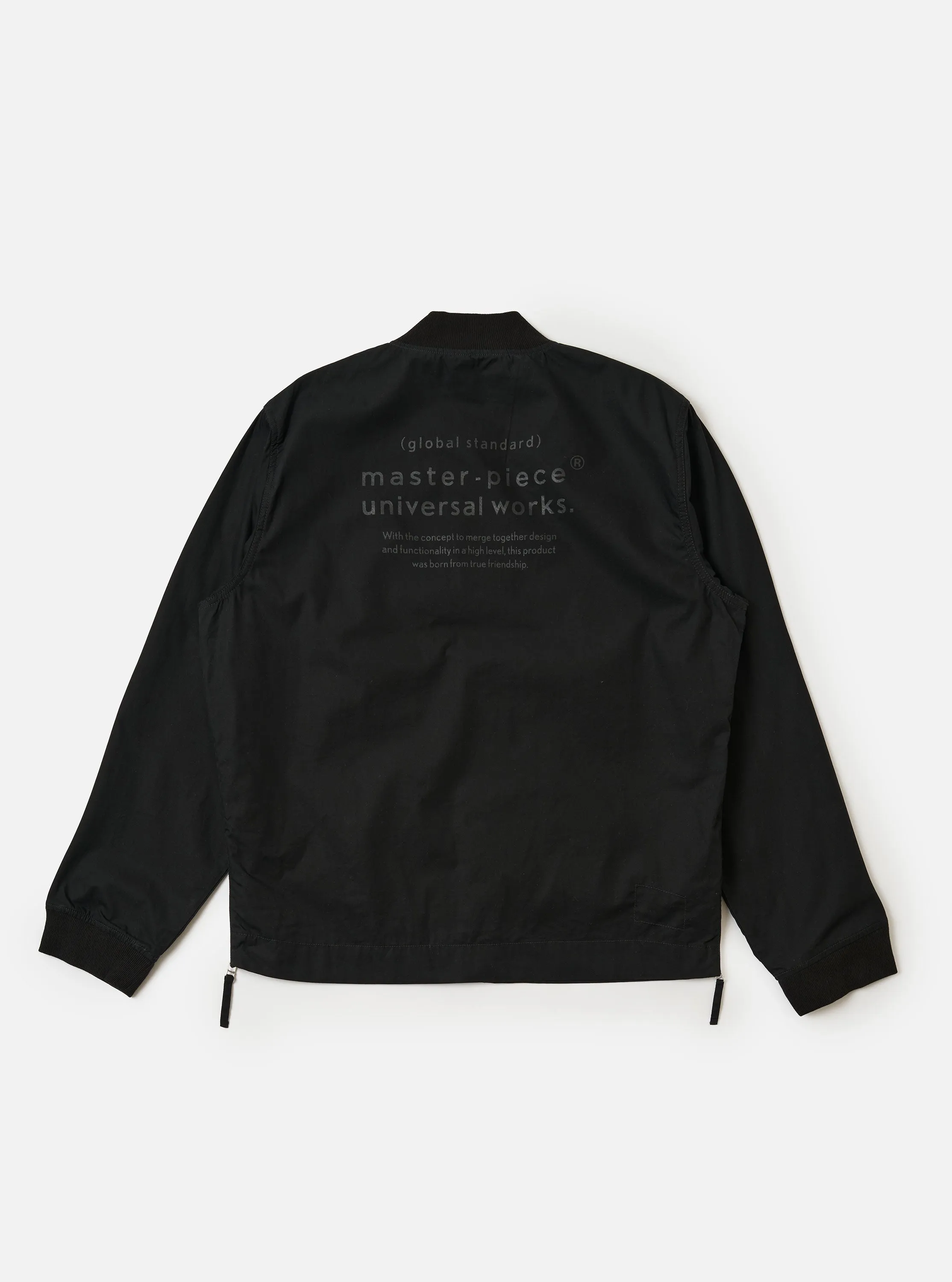 master-piece x Universal Works Black Peached Poplin Newark Jacket sold by Universal Works product image thumbnail 5