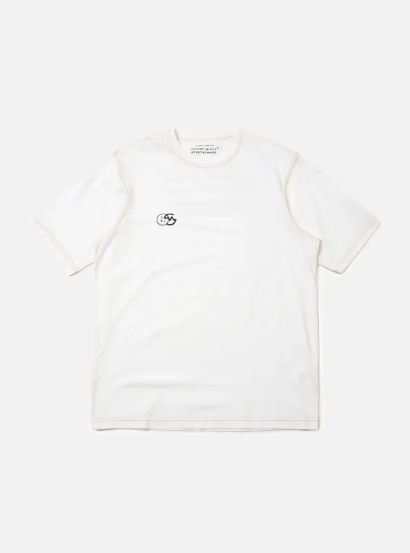 master-piece x Universal Works White Single Jersey Print Tee made by Universal Works