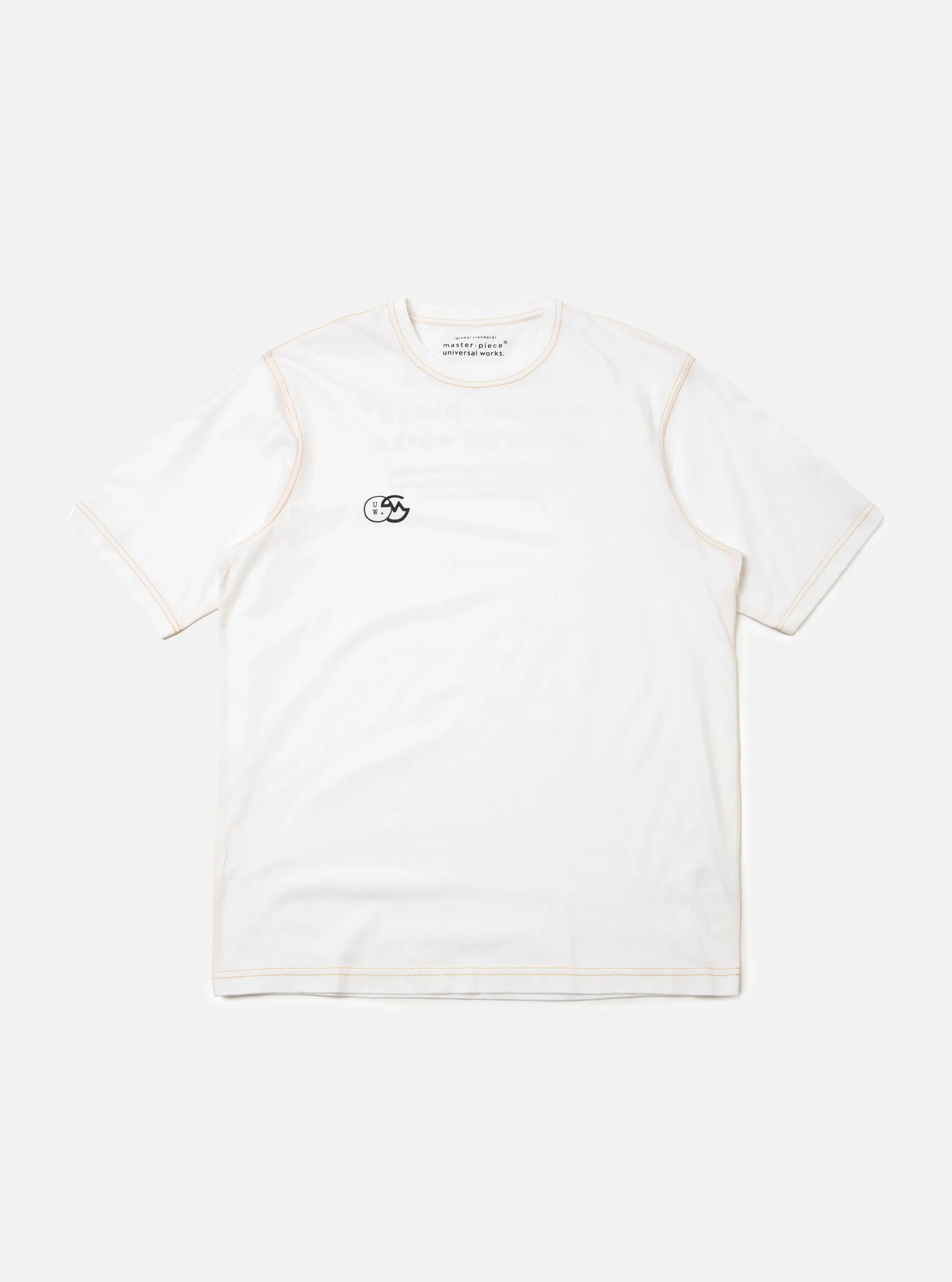 master-piece x Universal Works White Single Jersey Print Tee sold by Universal Works