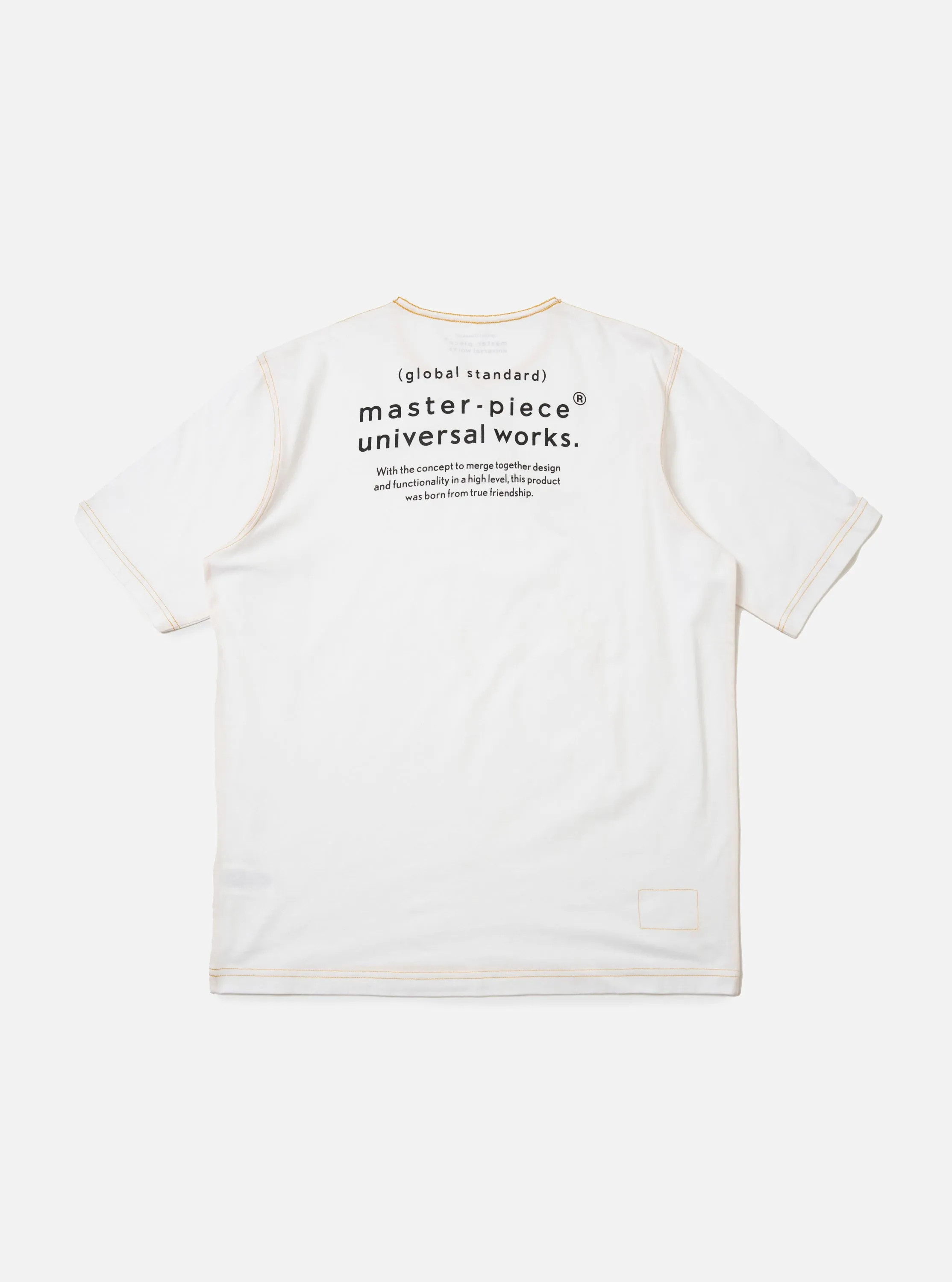 master-piece x Universal Works White Single Jersey Print Tee sold by Universal Works product image thumbnail 5
