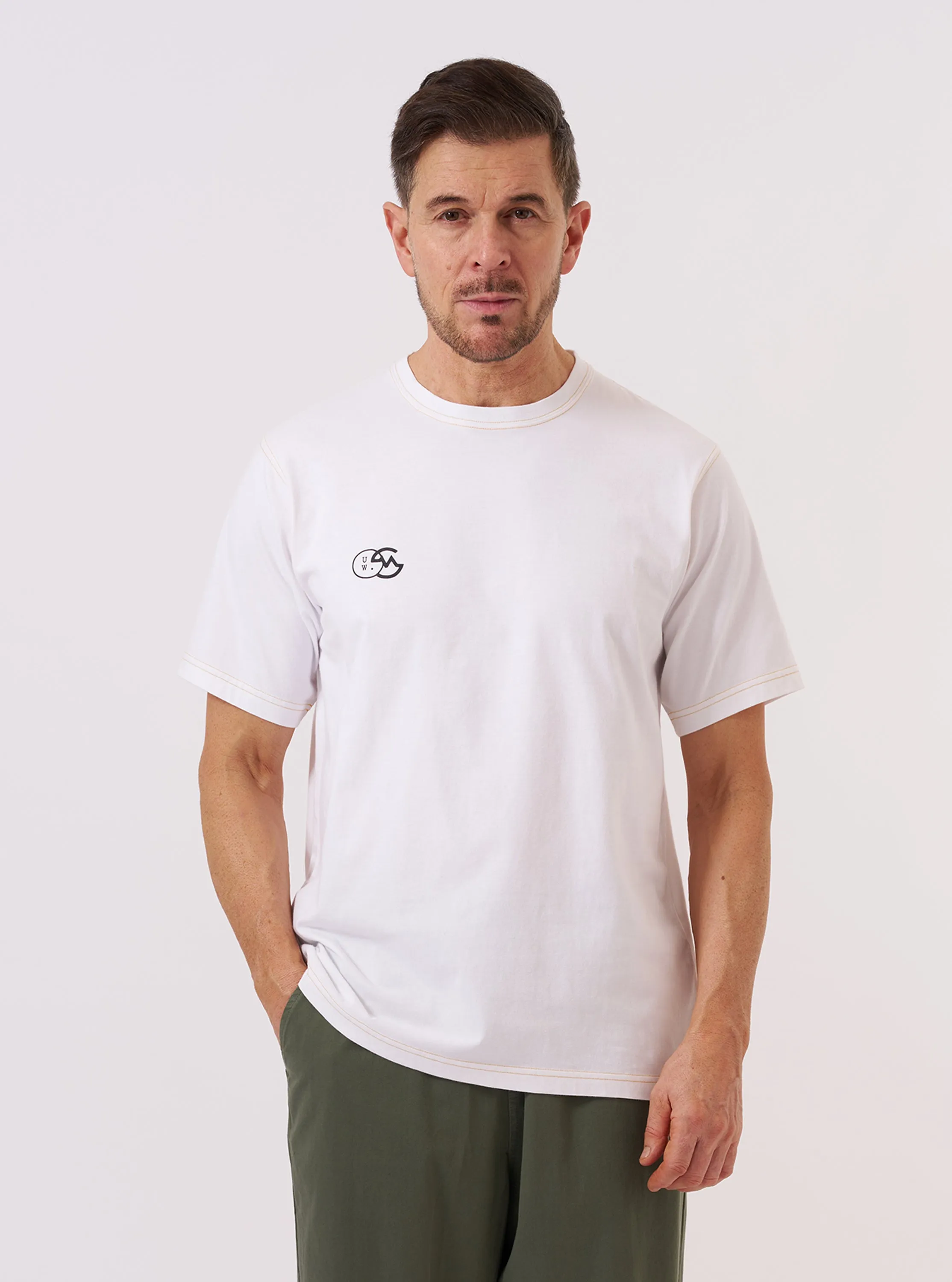 master-piece x Universal Works White Single Jersey Print Tee sold by Universal Works product image thumbnail 2