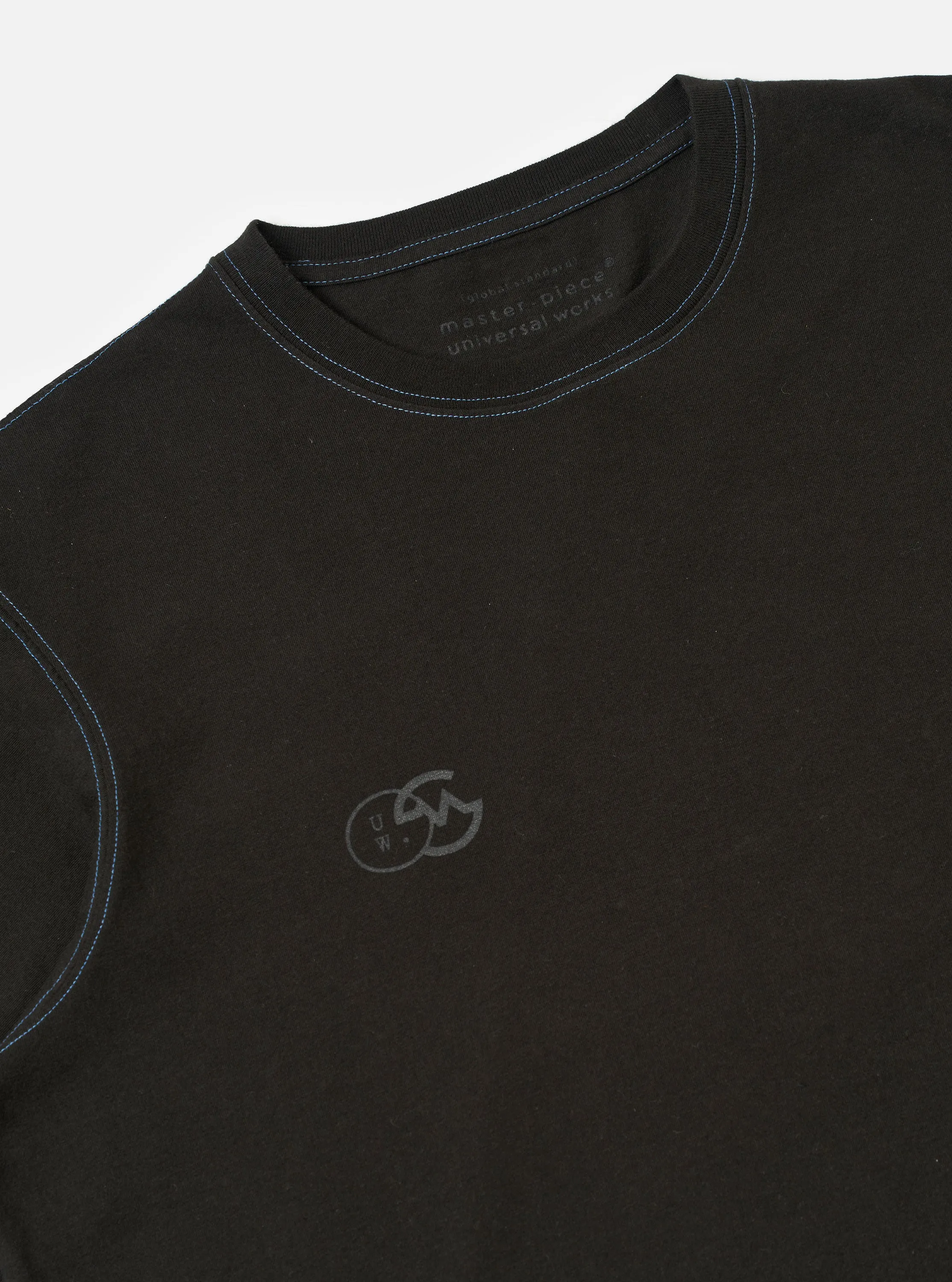 master-piece x Universal Works Black Single Jersey Print Tee sold by Universal Works product image thumbnail 4