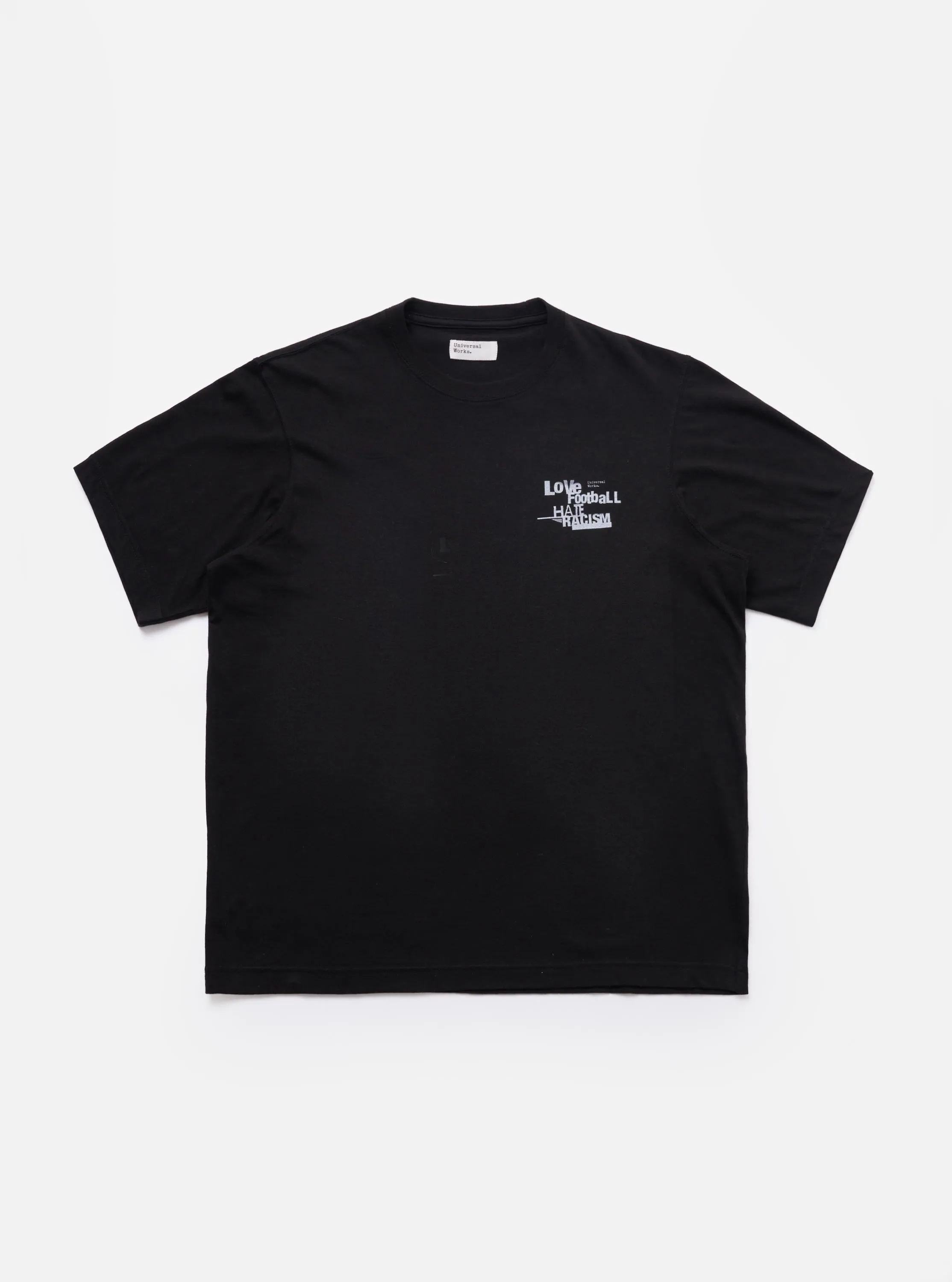 Black Love Football Jersey Print Tee sold by Universal Works