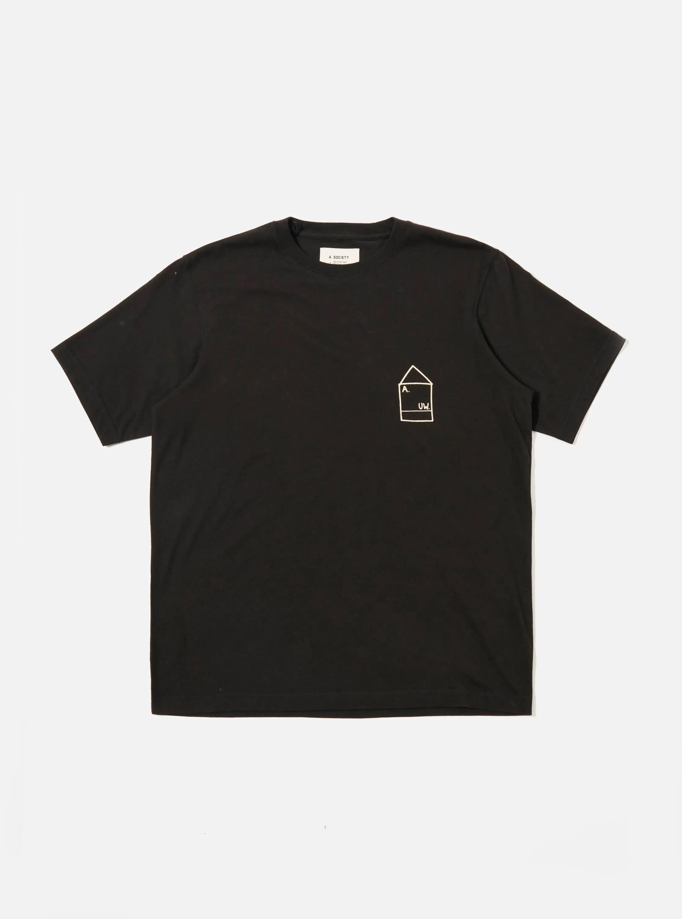 A. SOCIETY x Universal Works Black Single Jersey Print Tee sold by Universal Works product image thumbnail 3