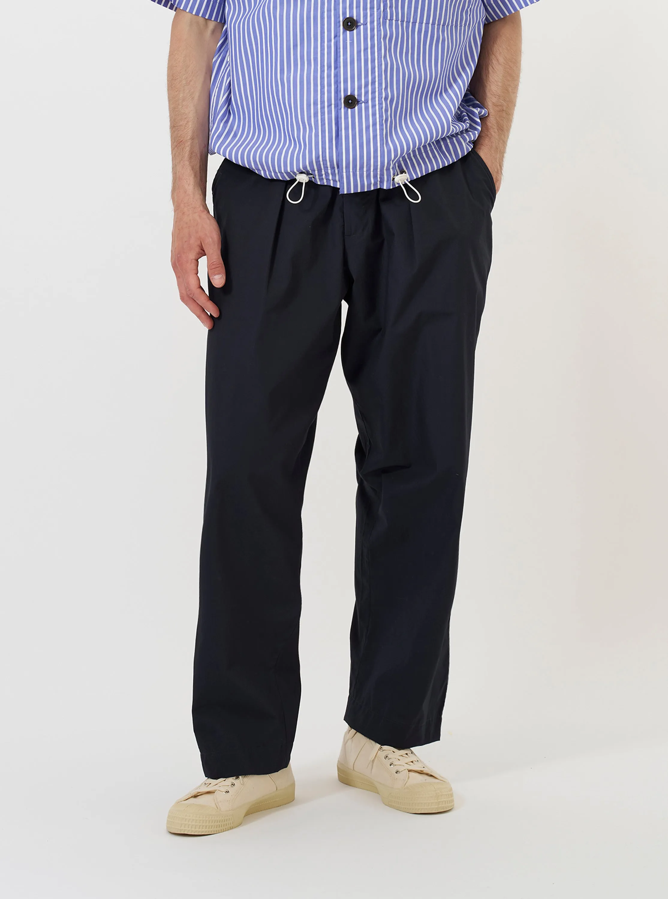 Navy Broadcloth Oxford Pant sold by Universal Works product image thumbnail 2