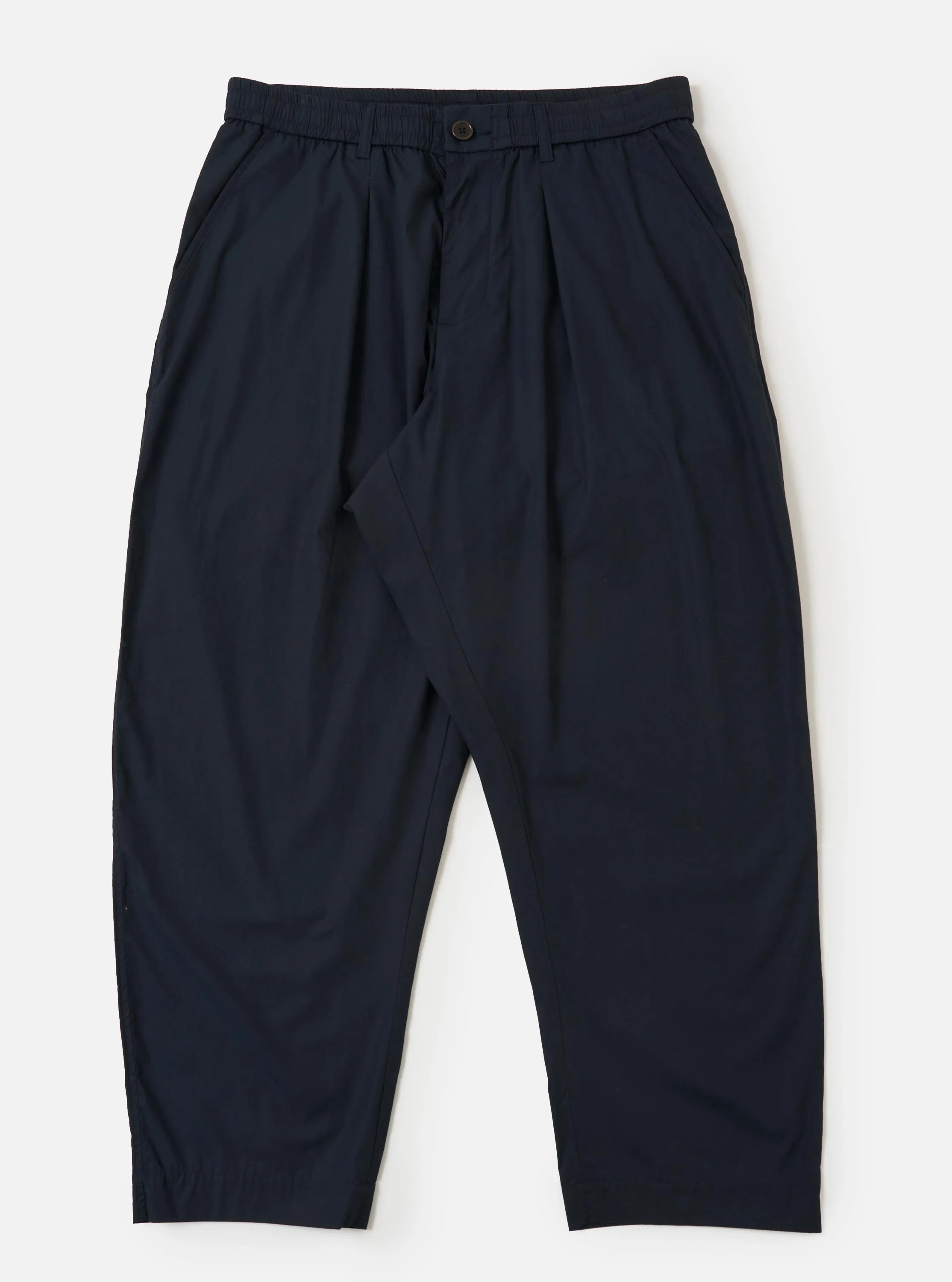 Navy Broadcloth Oxford Pant sold by Universal Works