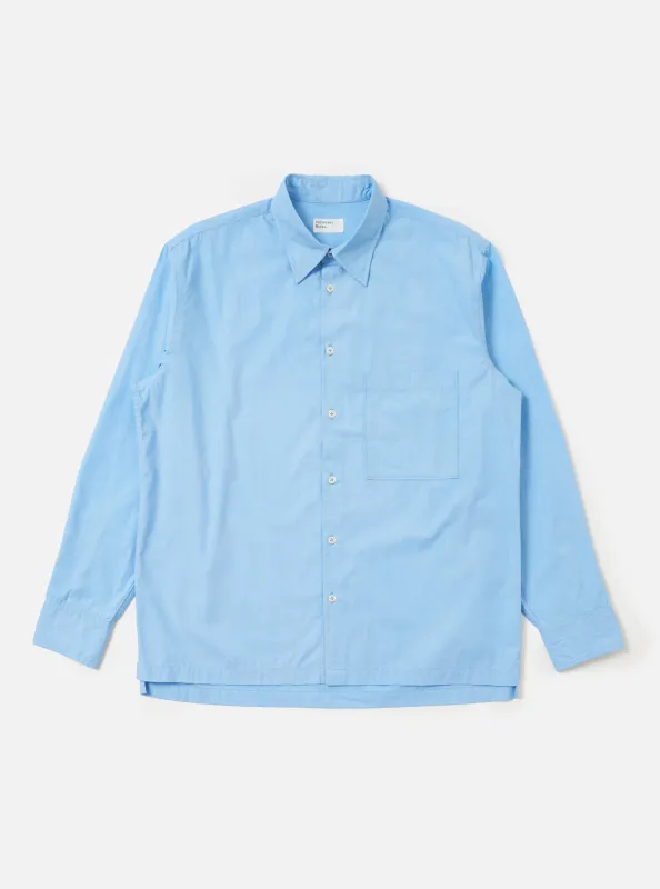 Pale Blue Broadcloth Lucky Shirt made by Universal Works