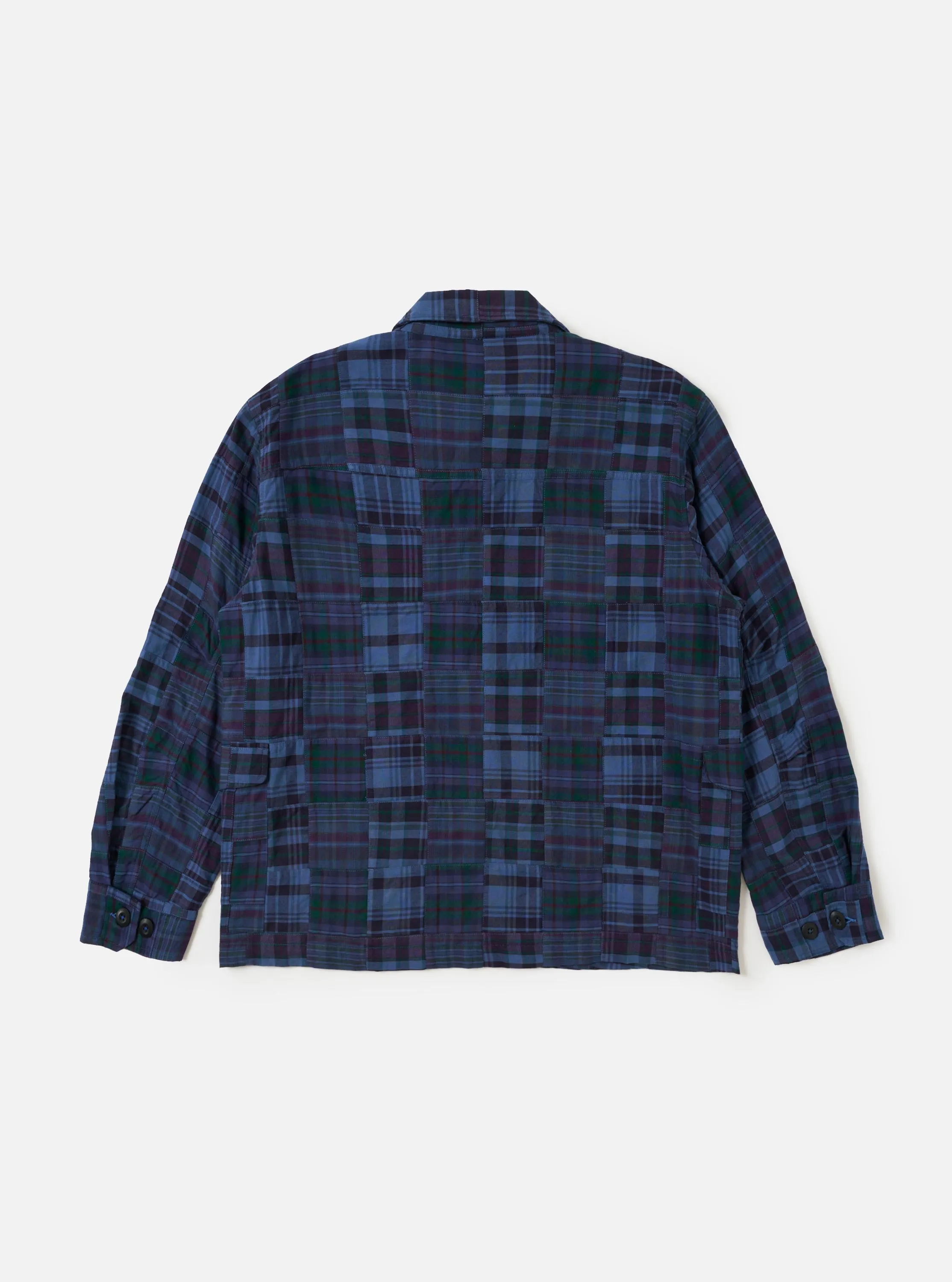 Navy Madras Patchwork Duty Jacket sold by Universal Works product image thumbnail 5