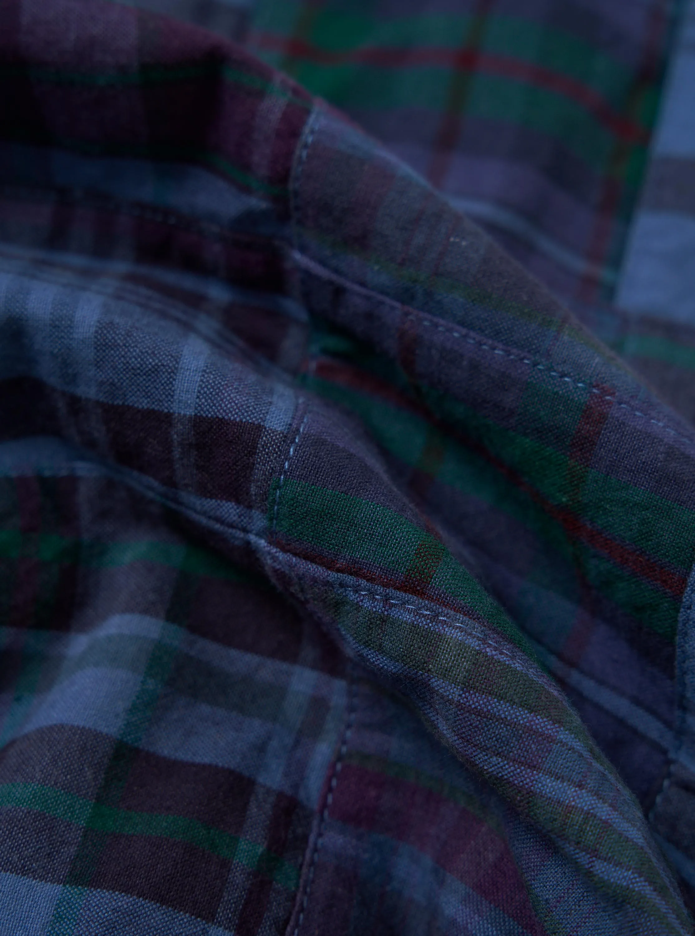 Navy Madras Patchwork Duty Jacket sold by Universal Works product image thumbnail 4