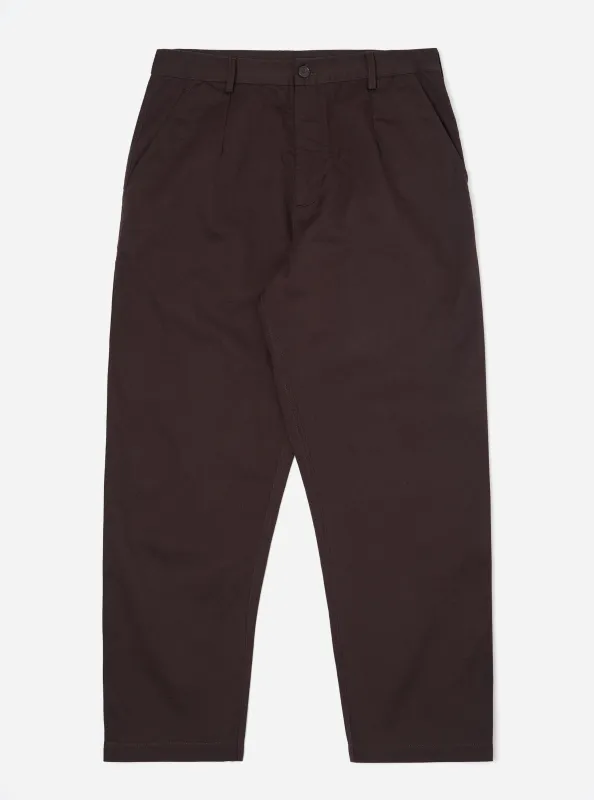Brown Twill Dizzy Trouser made by Universal Works