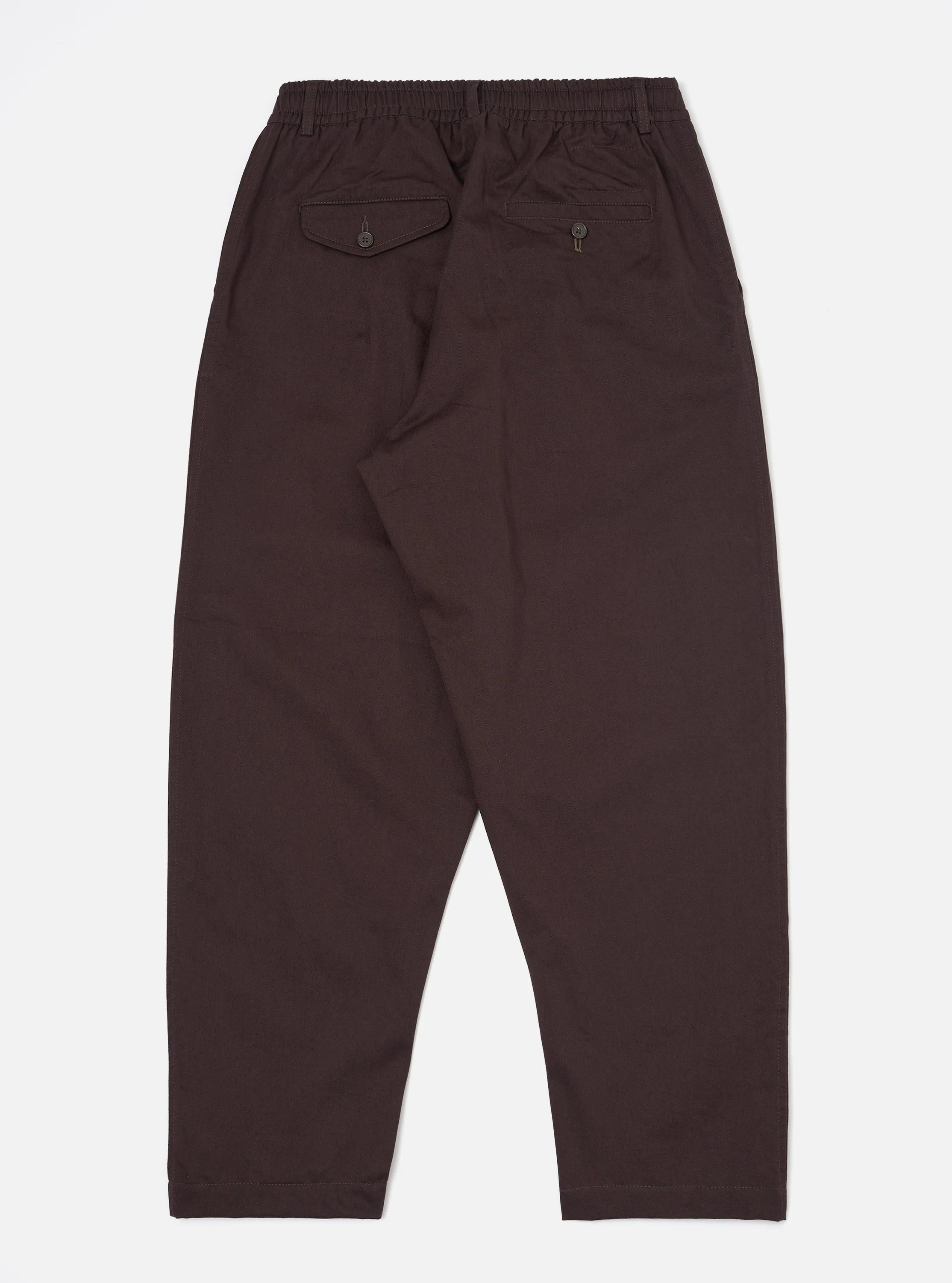 Brown Twill Pleated Track Pant sold by Universal Works product image thumbnail 3
