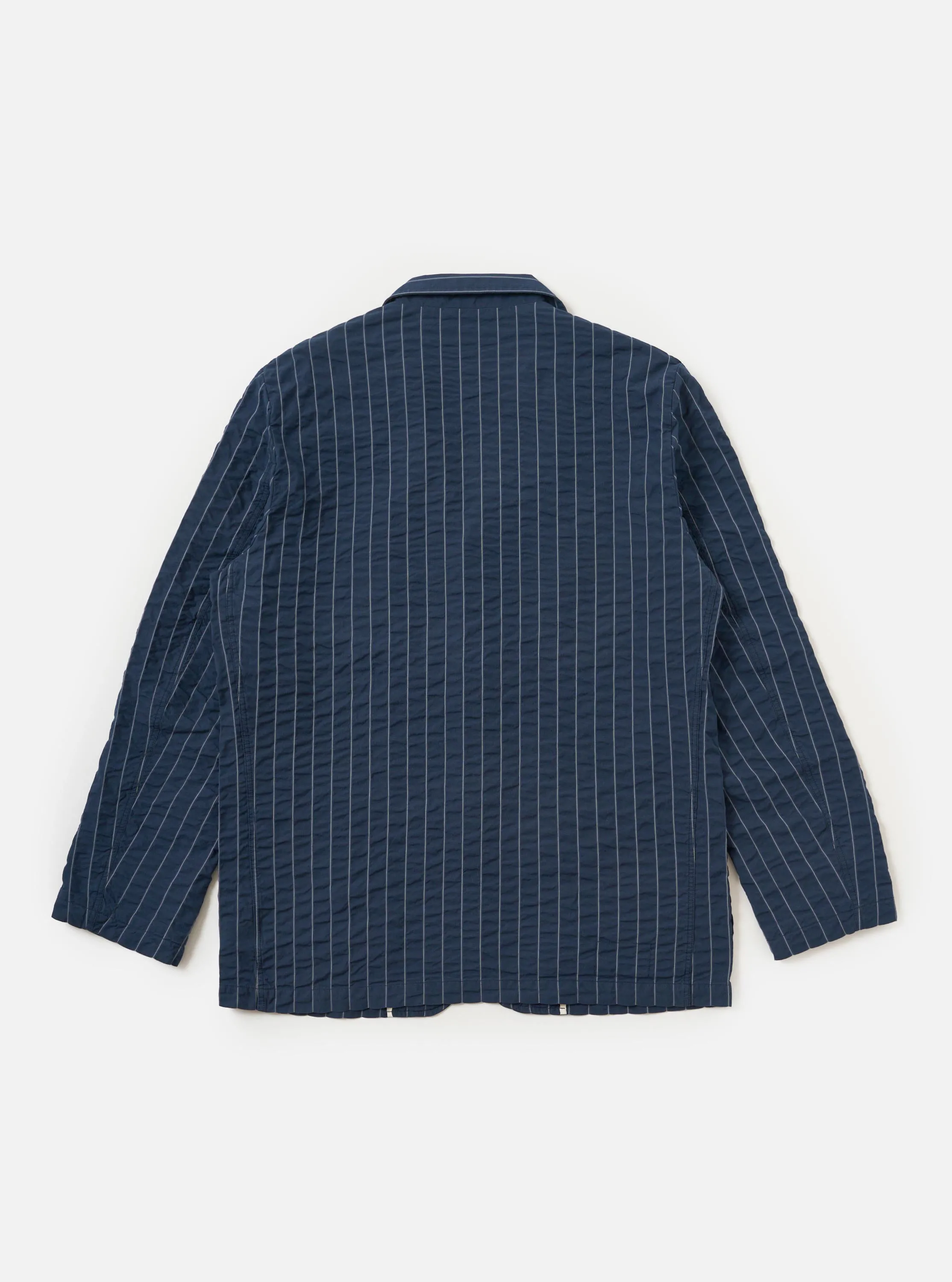 Navy Chester Stripe Two Button Jacket sold by Universal Works product image thumbnail 5