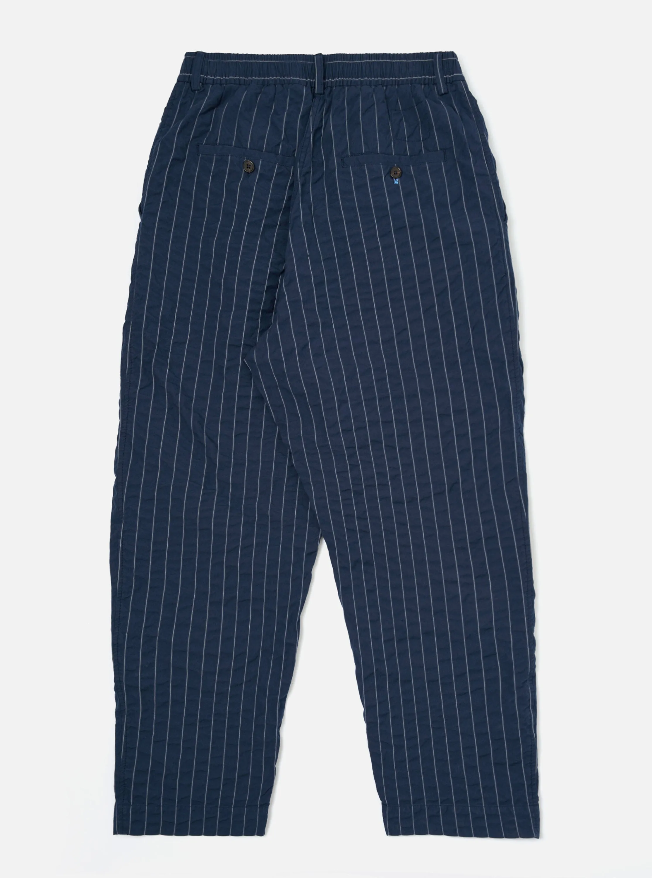Navy Chester Stripe Oxford Pant sold by Universal Works product image thumbnail 4