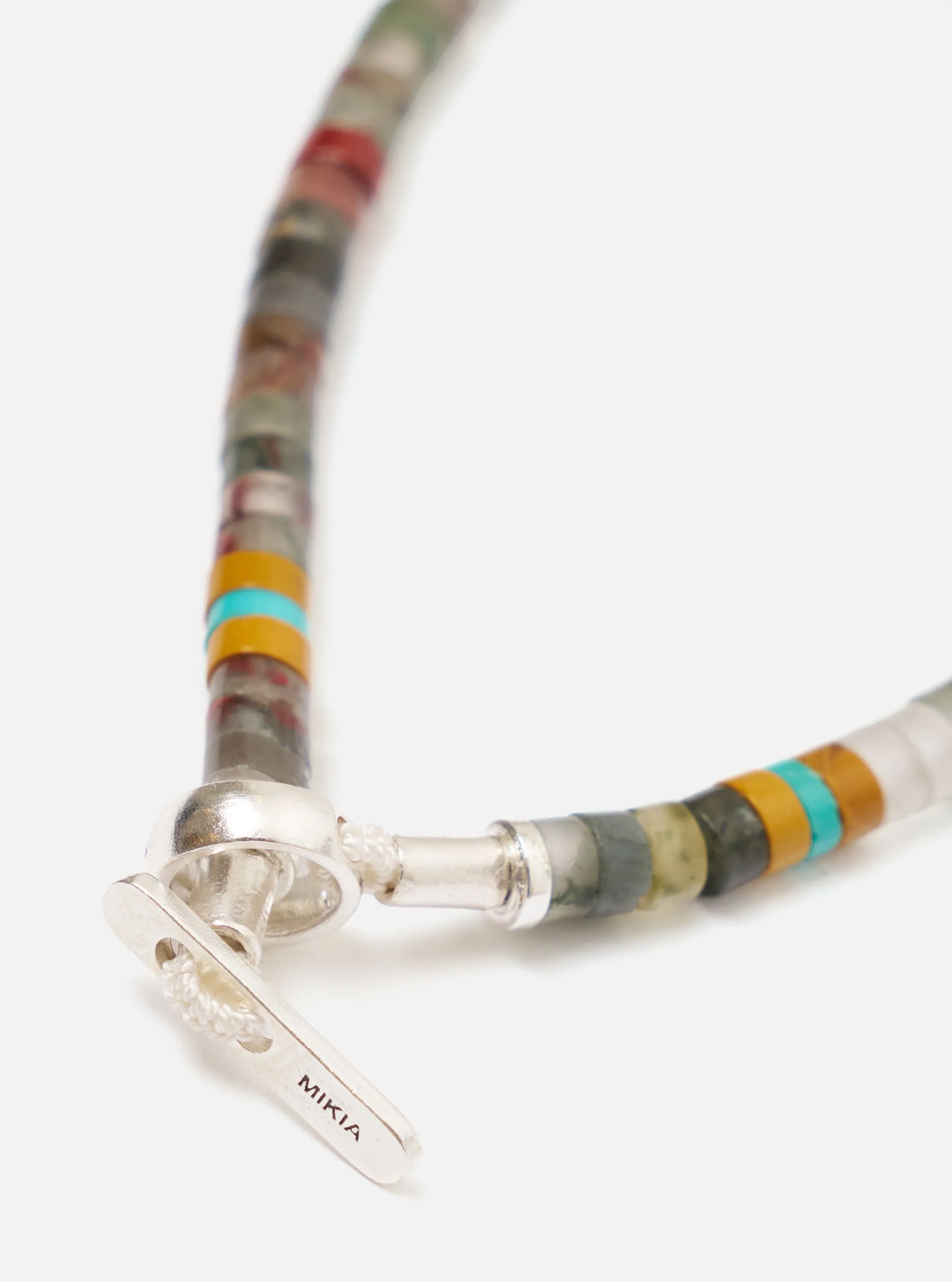 Mikia African Bloodstone Silver Heishi Bracelet sold by Universal Works product image thumbnail 2