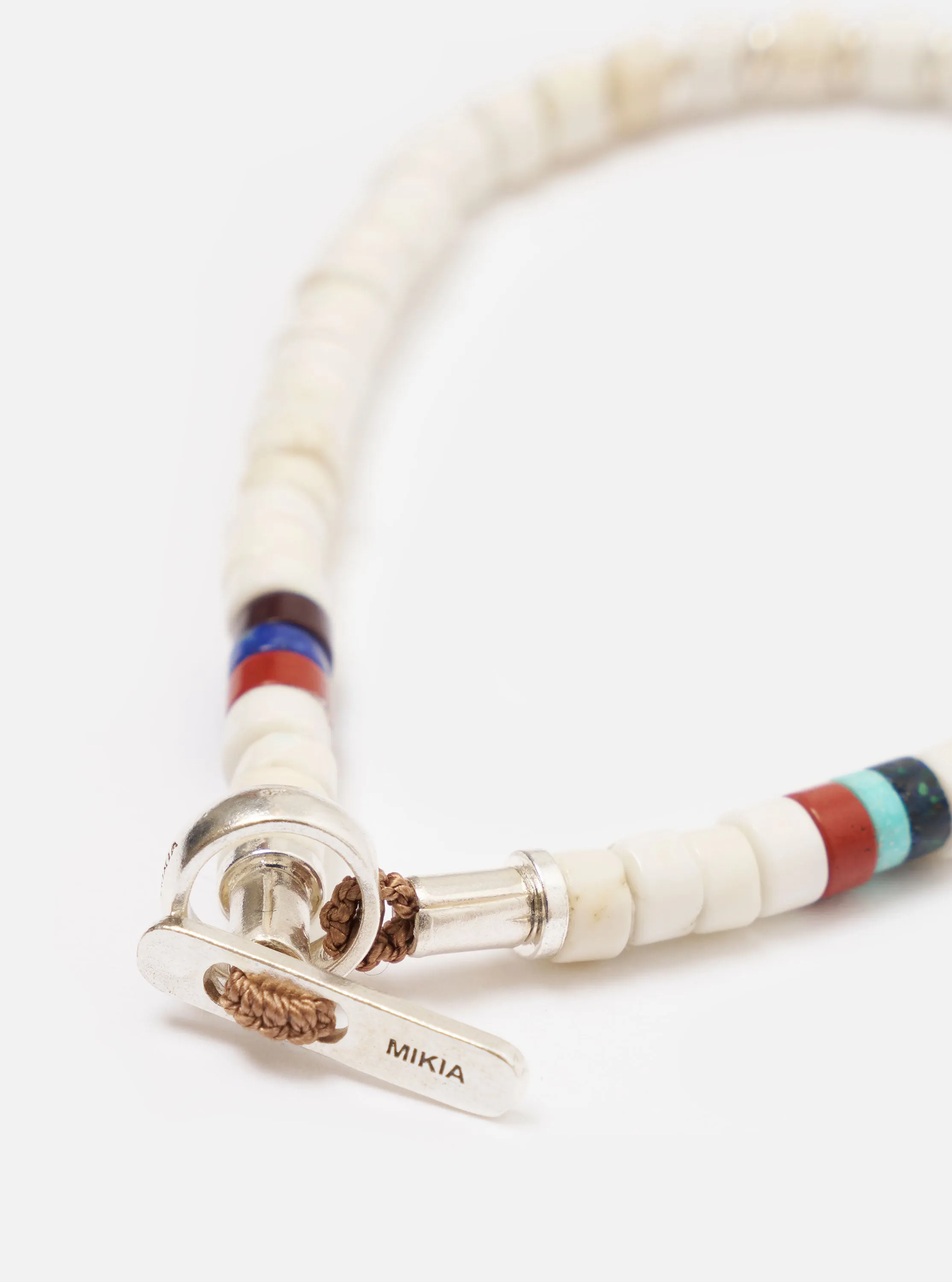 Mikia Magnesite Silver Heishi Bracelet sold by Universal Works product image thumbnail 2