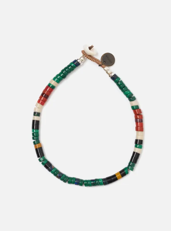 Mikia Malachite Heishi Beads Bracelet made by Universal Works