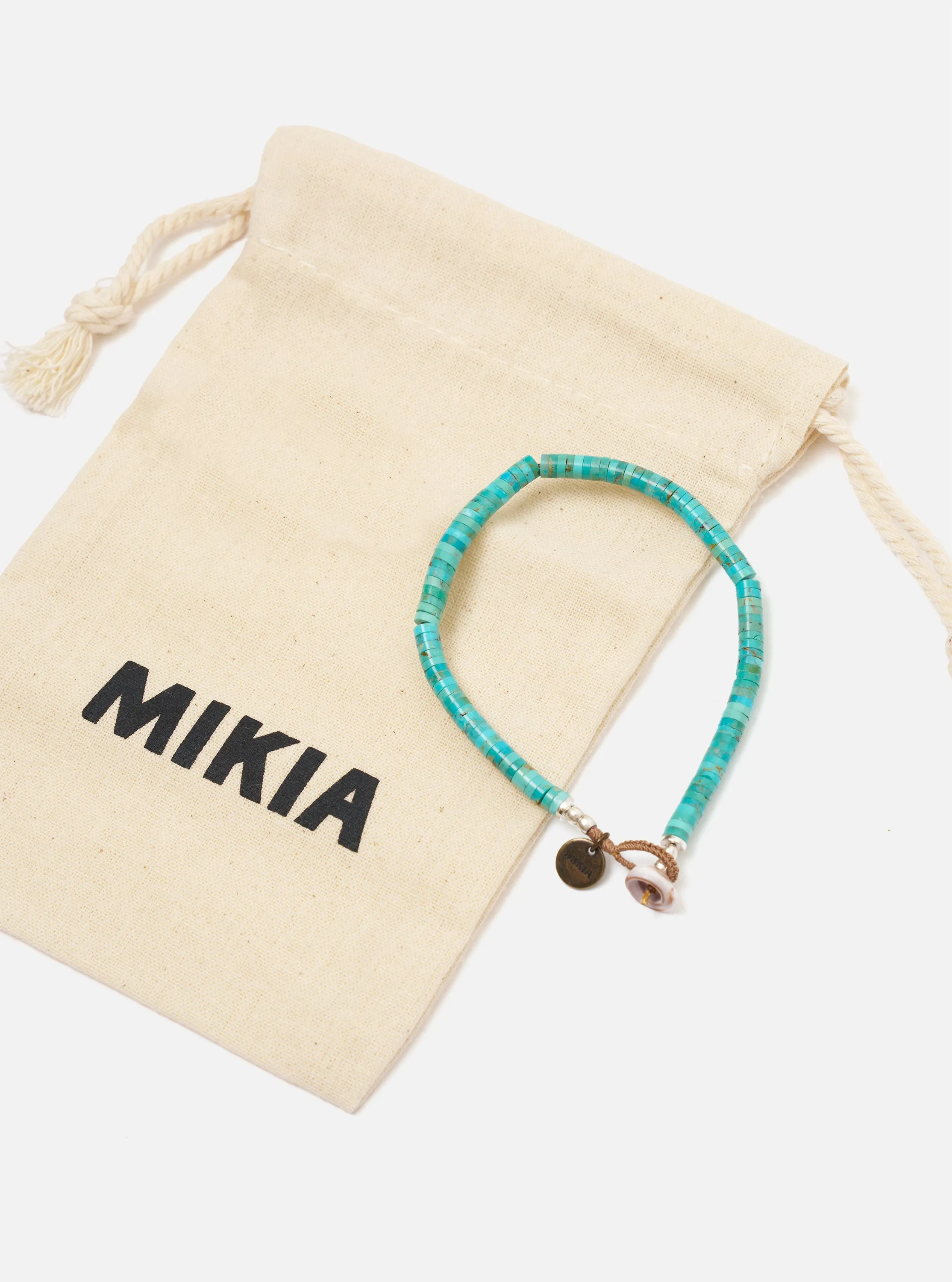 Mikia Turquoise Heishi Beads Bracelet sold by Universal Works product image thumbnail 3