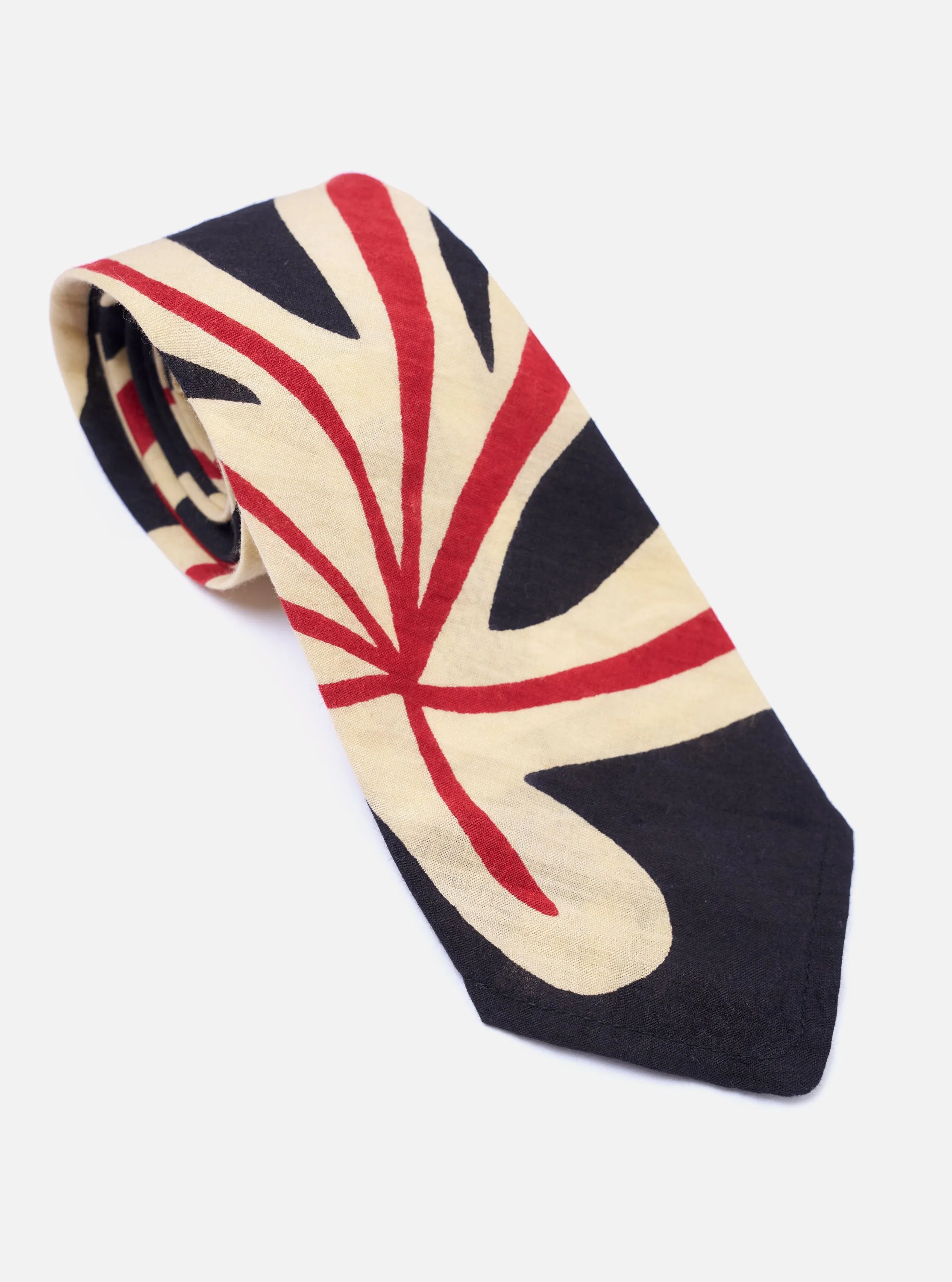 Black Baja Print Tie sold by Universal Works product image thumbnail 2