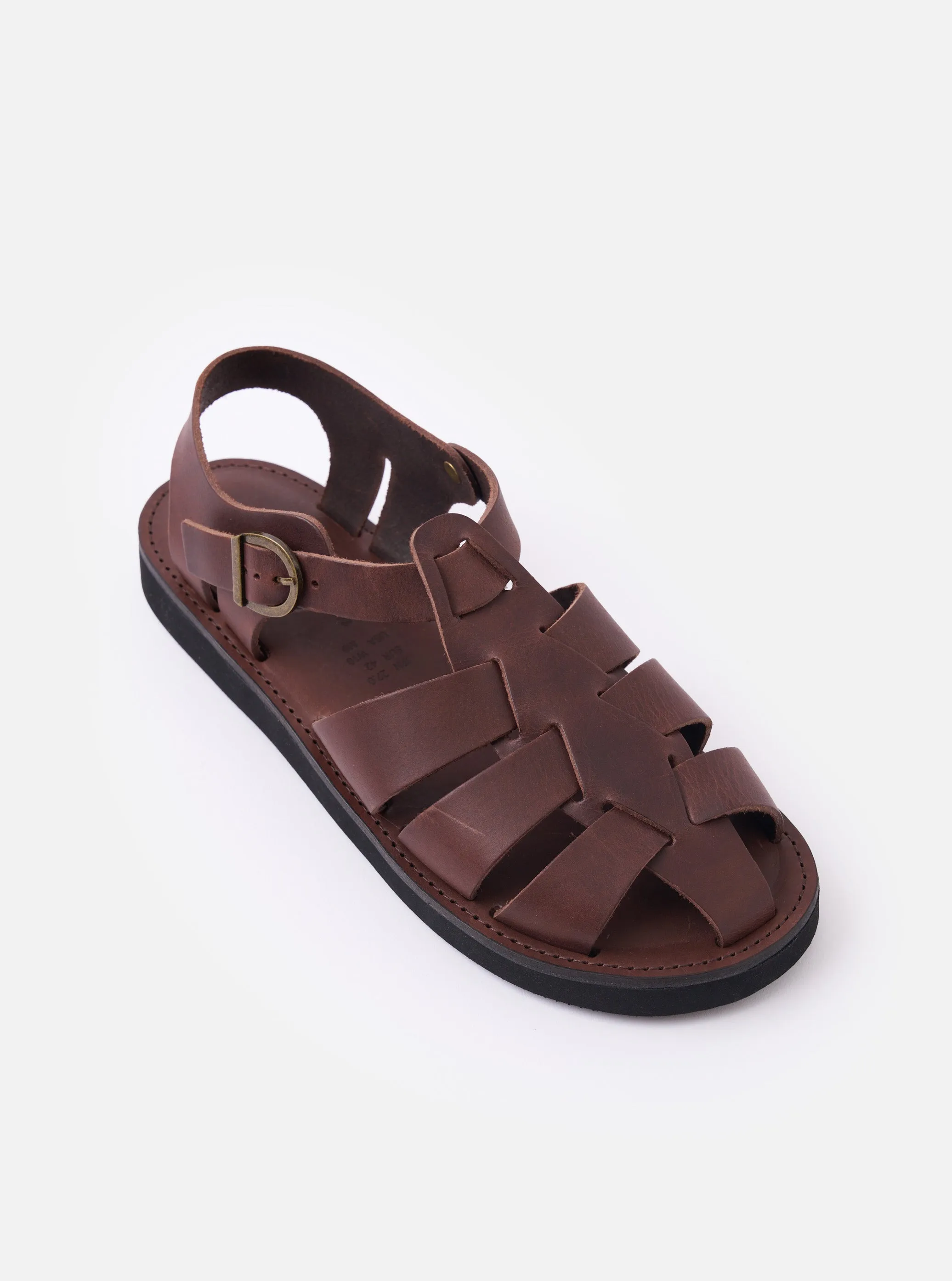 Organic Handloom Dark Brown Leather Gurkha sold by Universal Works product image thumbnail 2