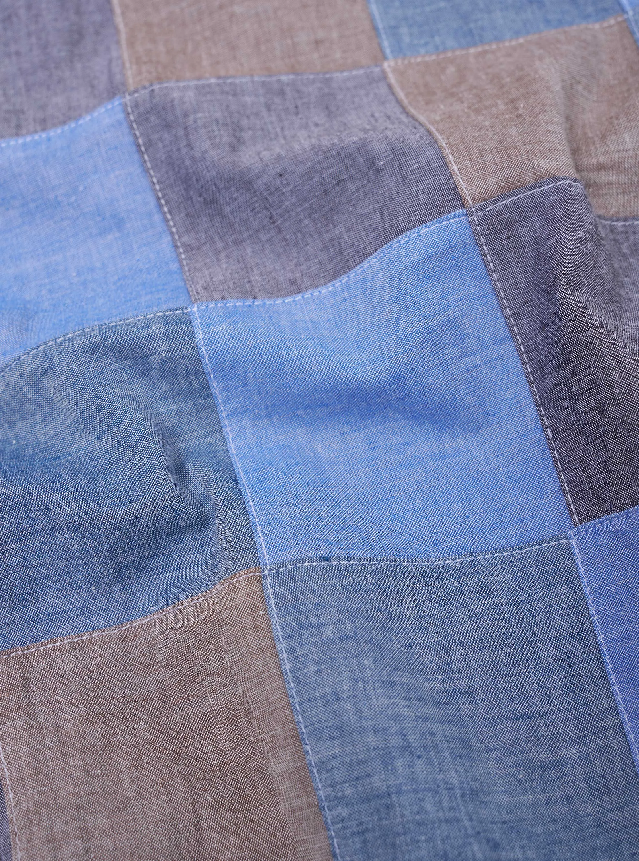 Indigo Patchwork Chambray Pyjama Set sold by Universal Works product image thumbnail 2