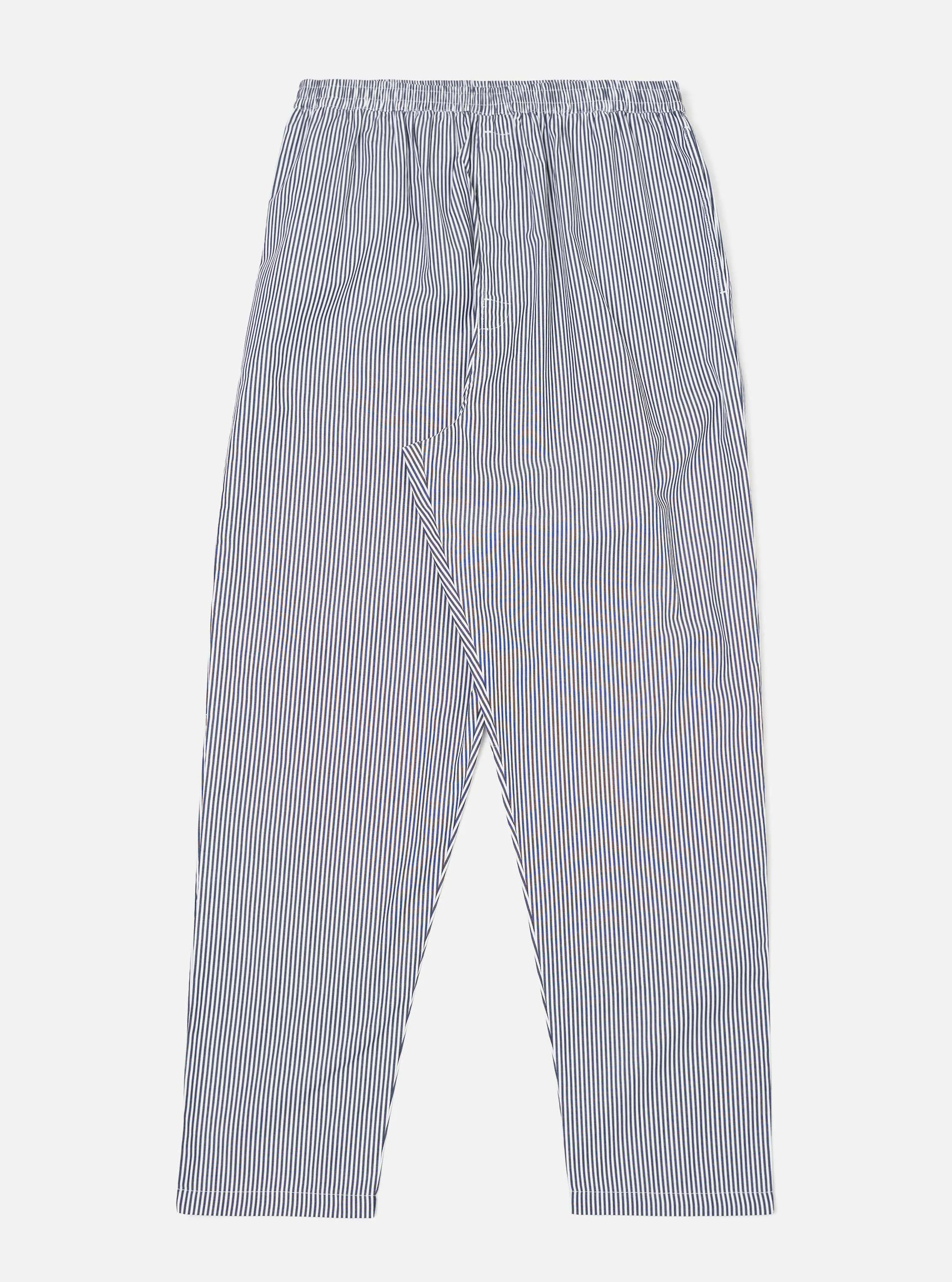 Navy Classic Nipon Stripe Pyjama Pant sold by Universal Works