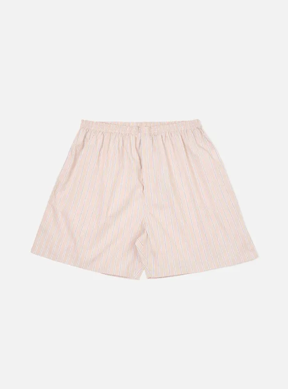 Sand Urban Stripe Boxer Short made by Universal Works