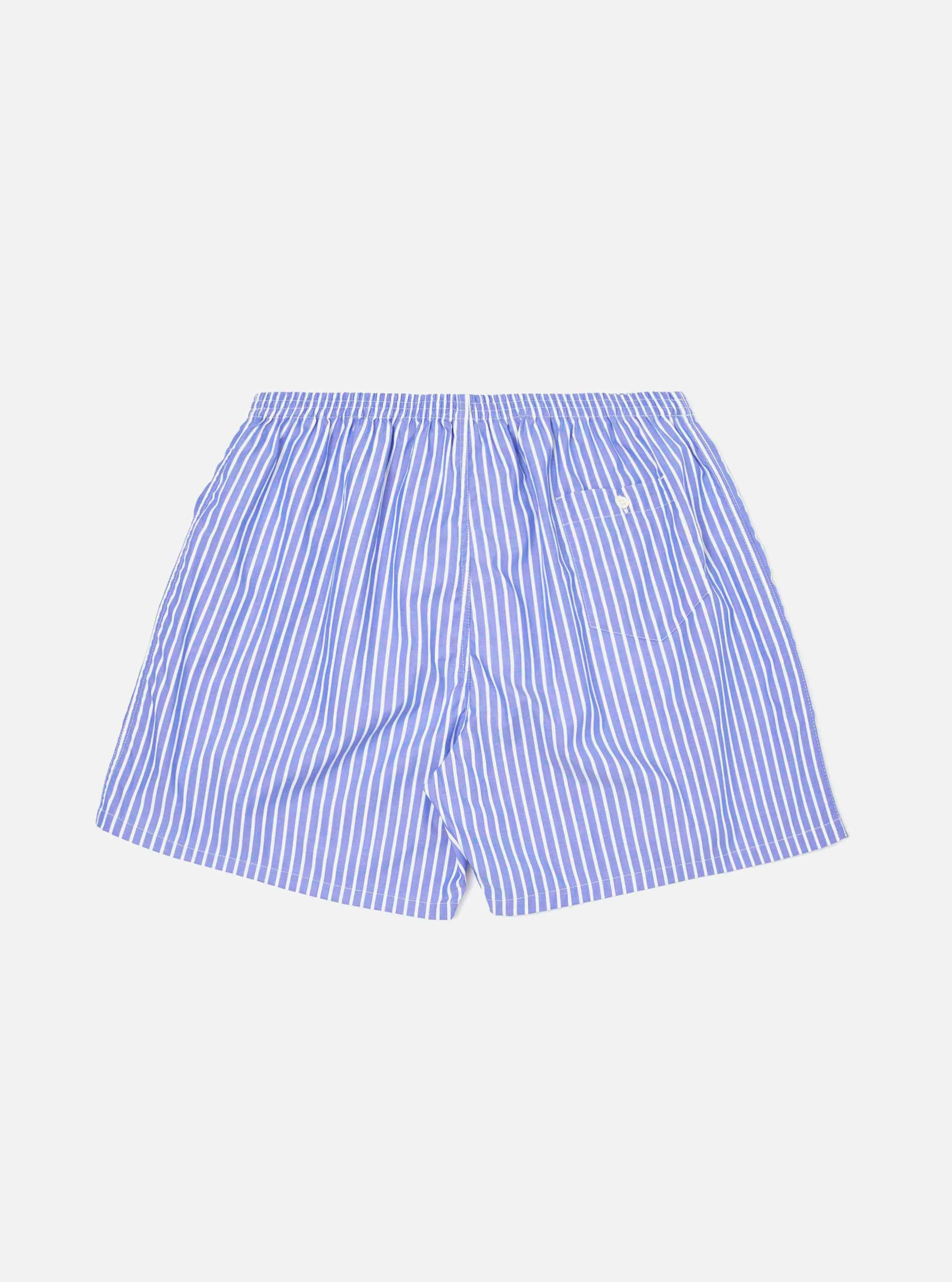 Blue Cotton Stripe Boxer Short sold by Universal Works product image thumbnail 3