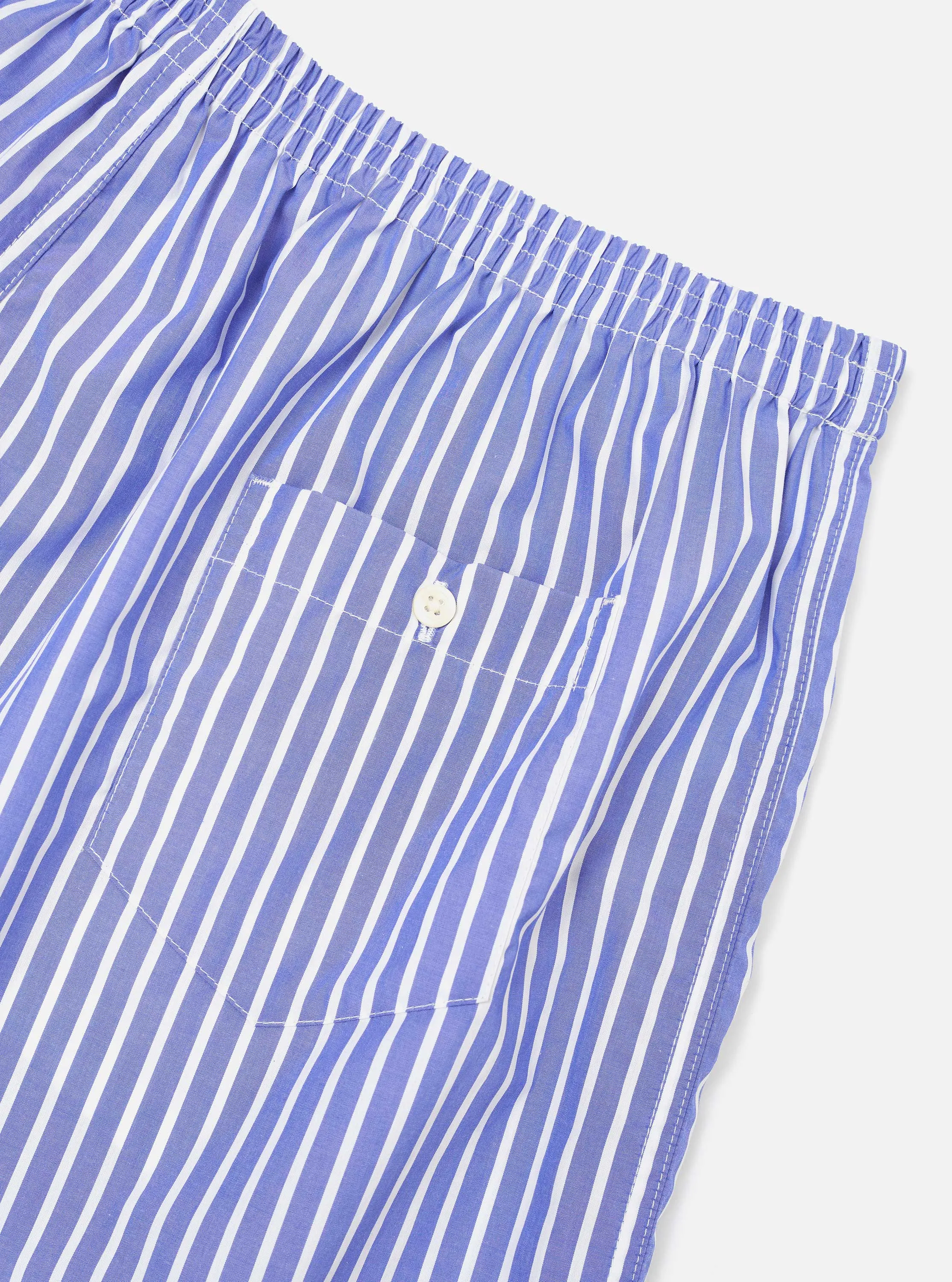 Blue Cotton Stripe Boxer Short sold by Universal Works product image thumbnail 4