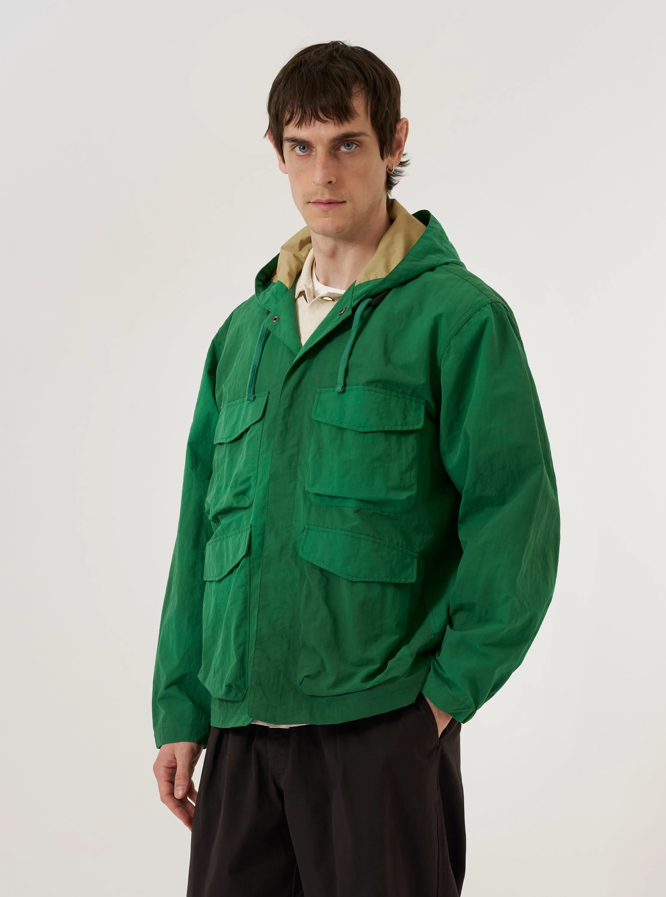 Green Recycled Splash Nylon Longsands Jacket sold by Universal Works product image thumbnail 2