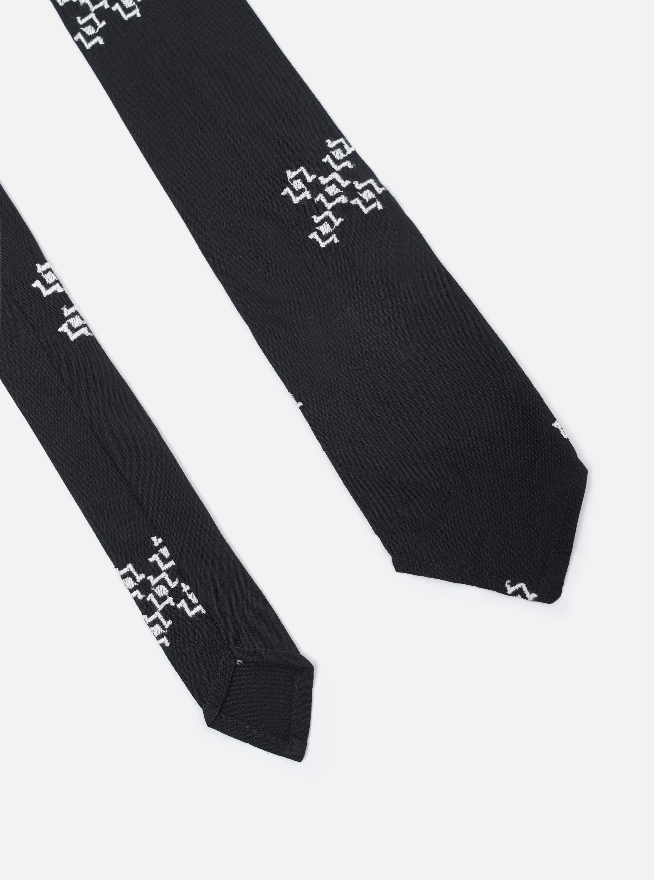 Black Embroidered Diamond Tie sold by Universal Works product image thumbnail 3