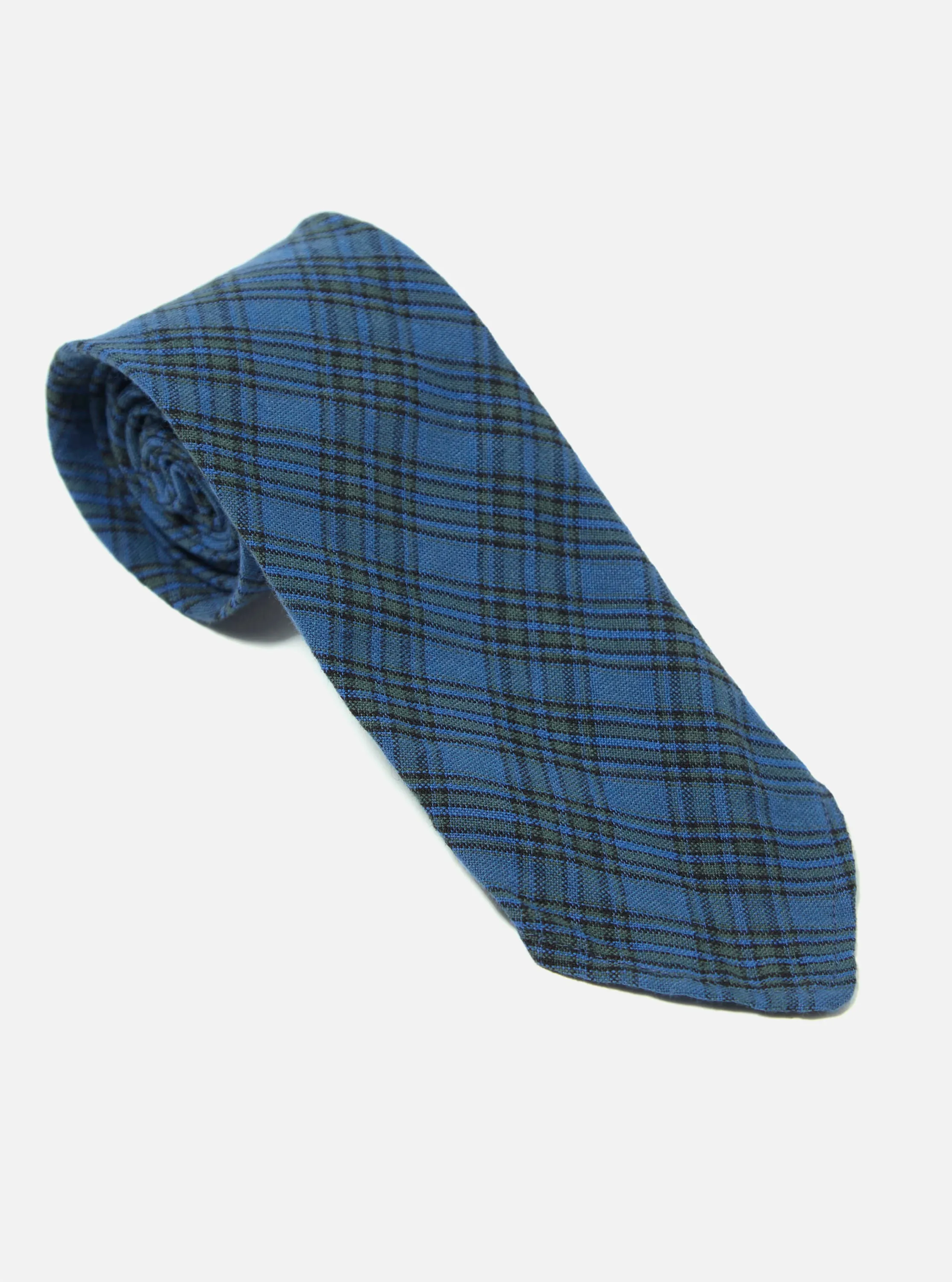 Navy Picnic Plaid Tie sold by Universal Works product image thumbnail 2