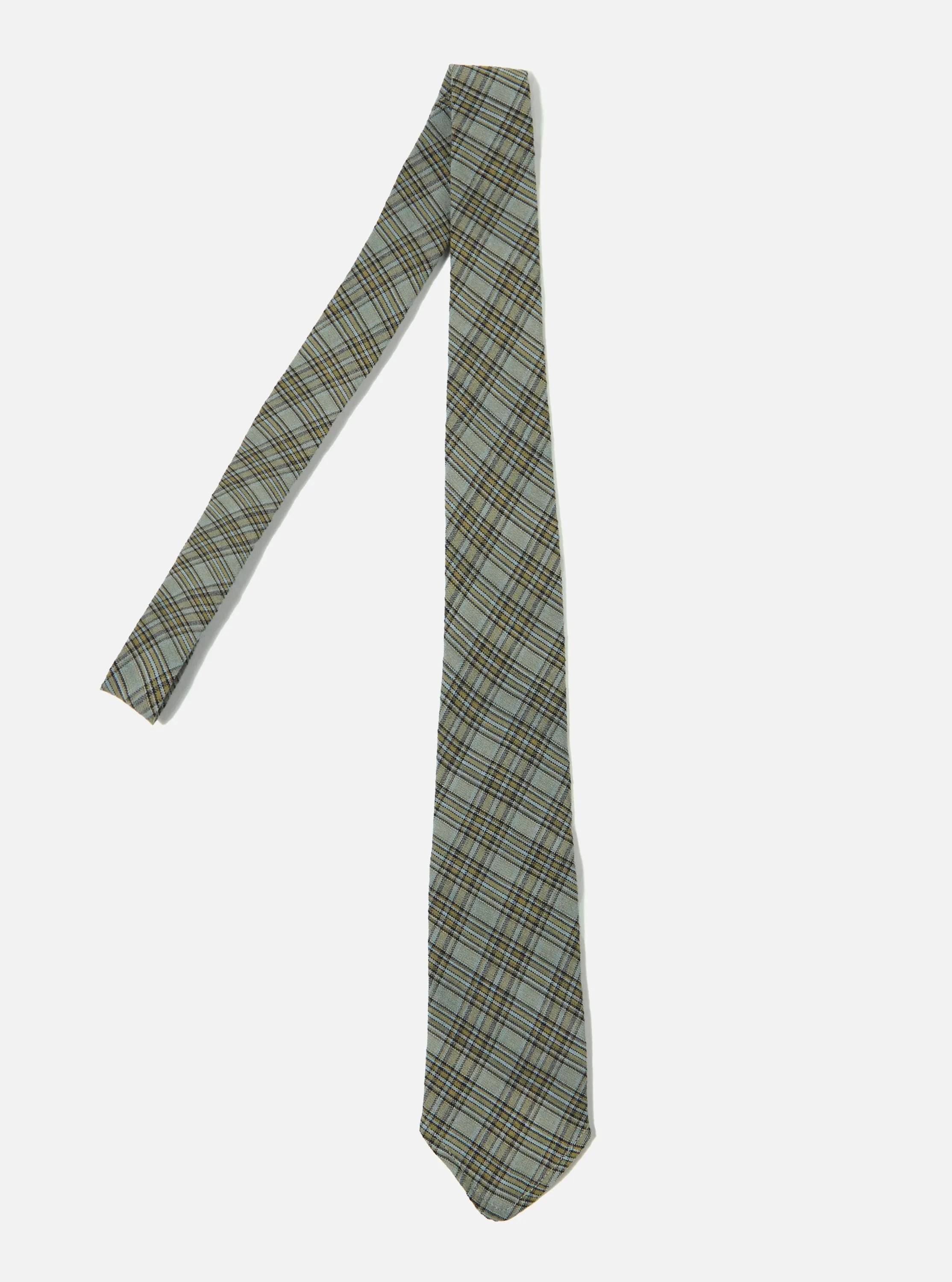 Green Picnic Plaid Tie sold by Universal Works