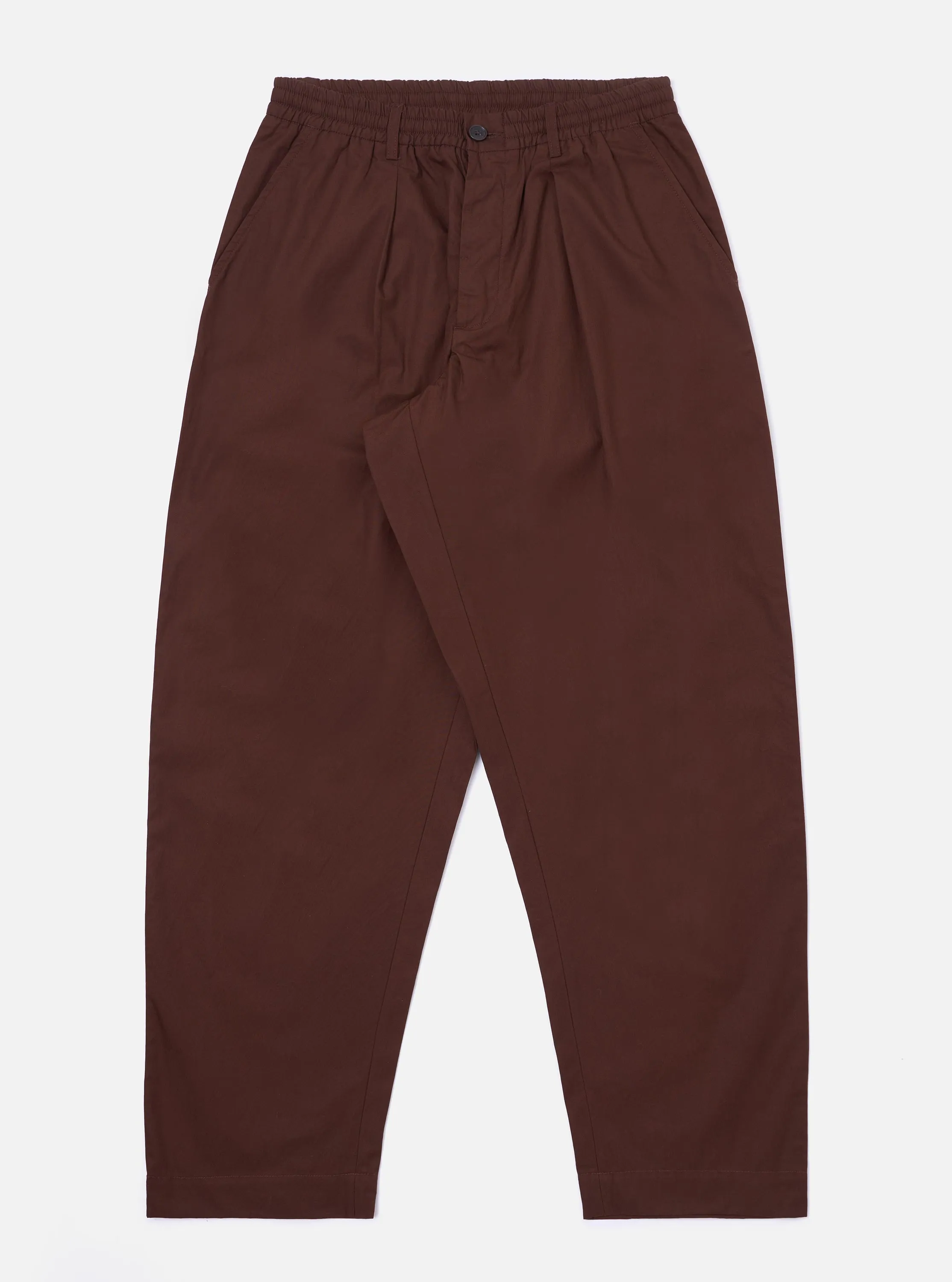 Brown Peached Poplin Oxford Pant sold by Universal Works