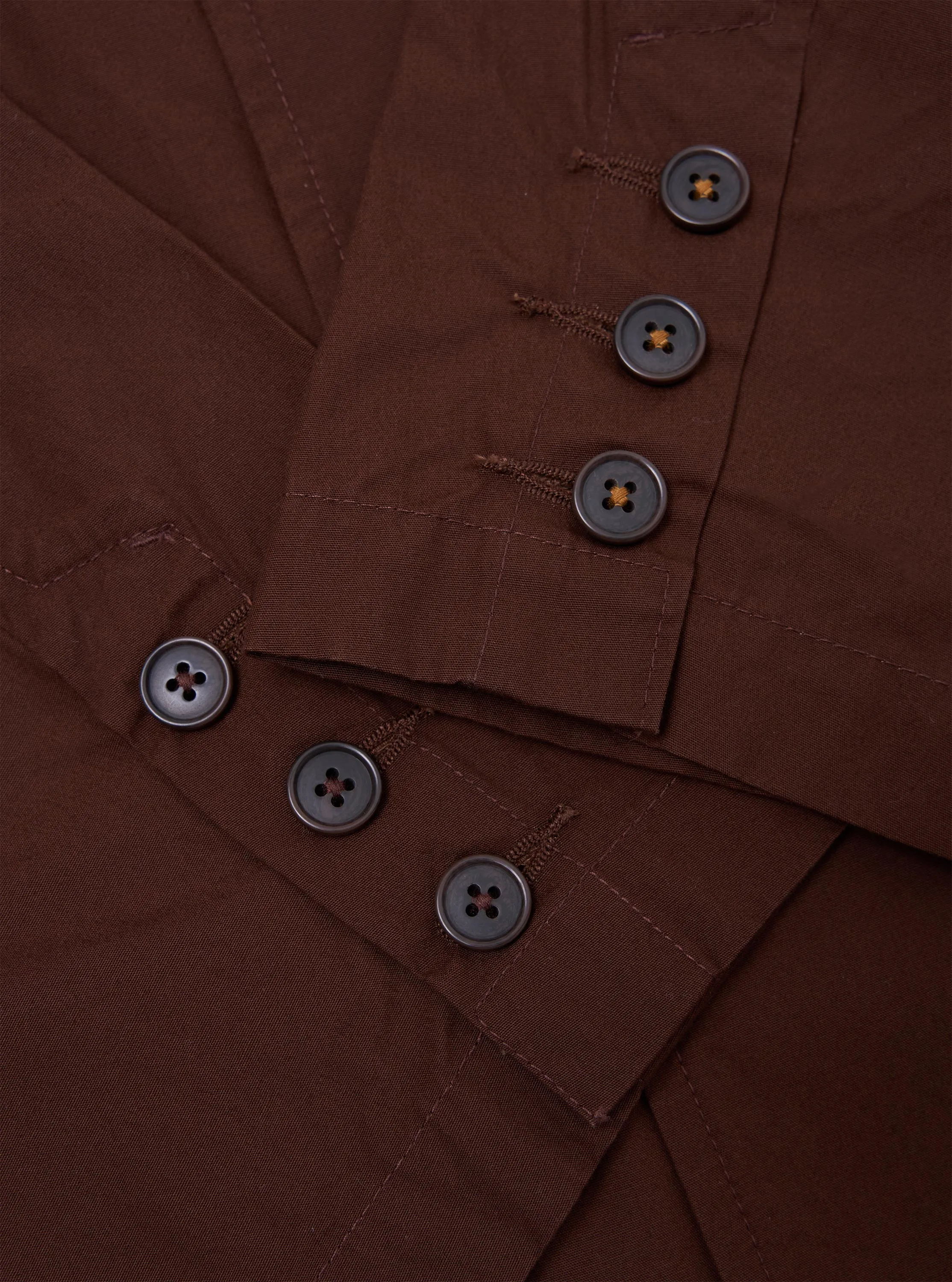 Brown Peached Poplin Manor Jacket sold by Universal Works product image thumbnail 4