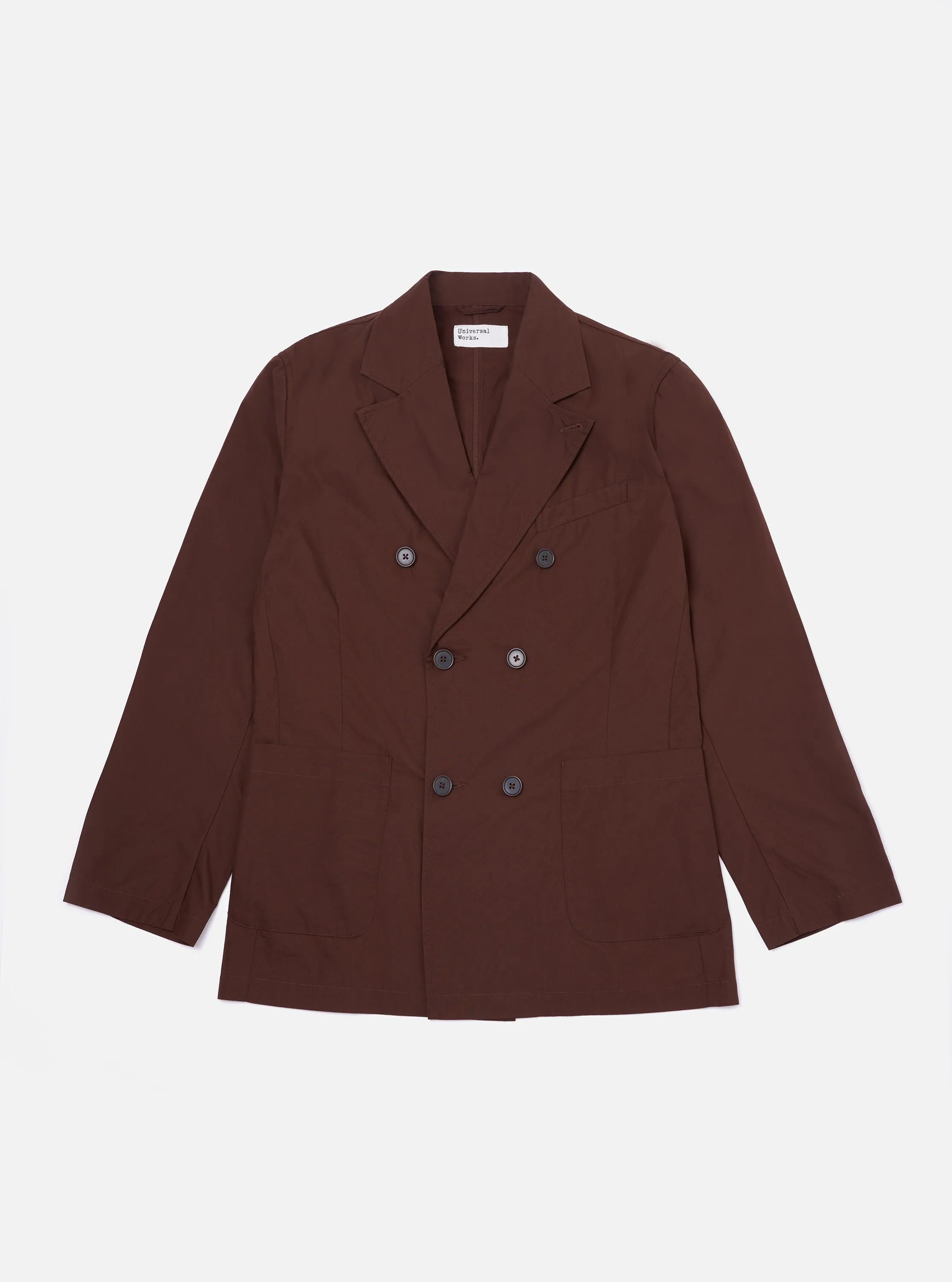 Brown Peached Poplin Manor Jacket sold by Universal Works