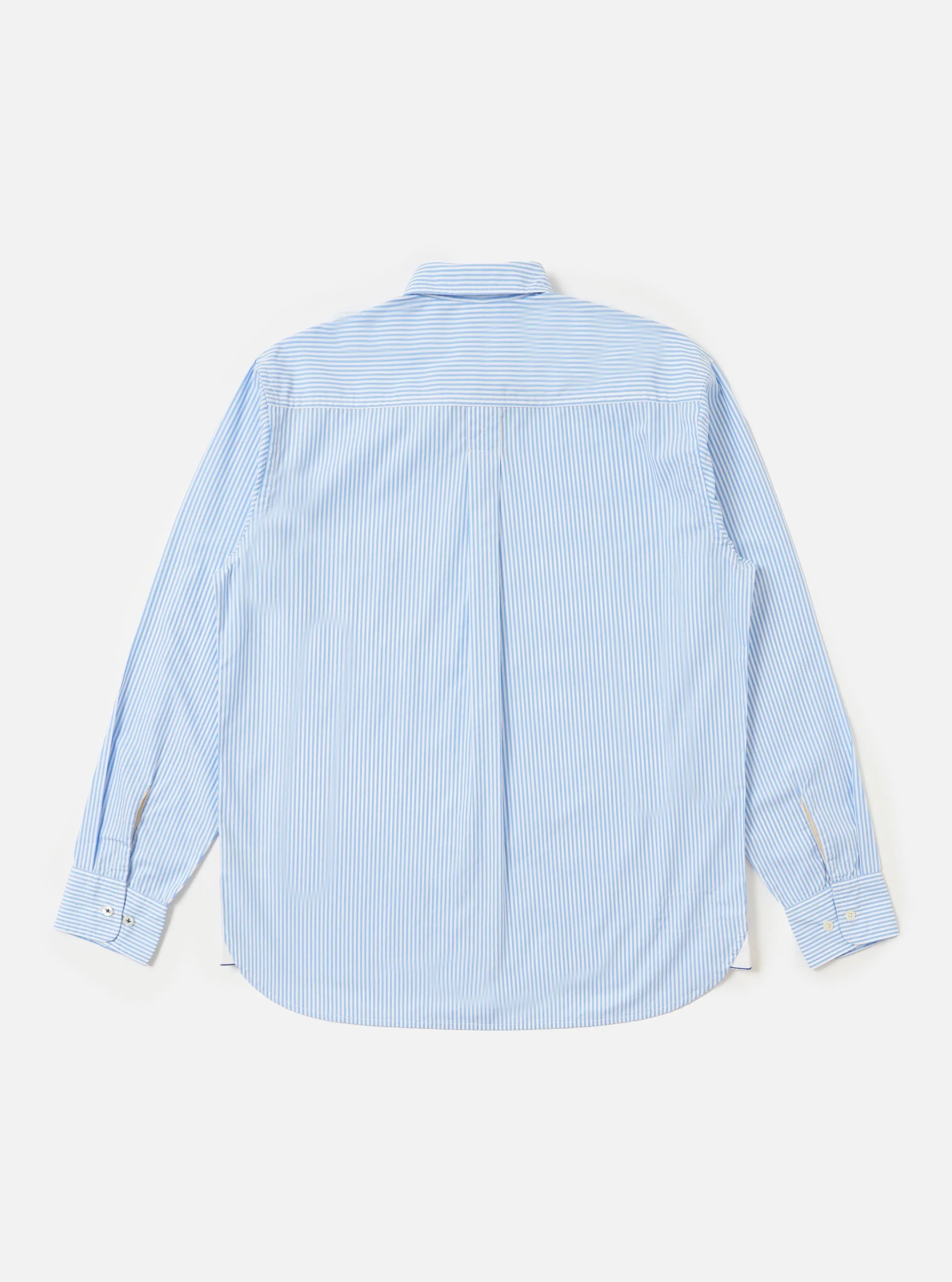 Sky/White Classic Nipon Stripe Lazy Day Shirt sold by Universal Works product image thumbnail 5