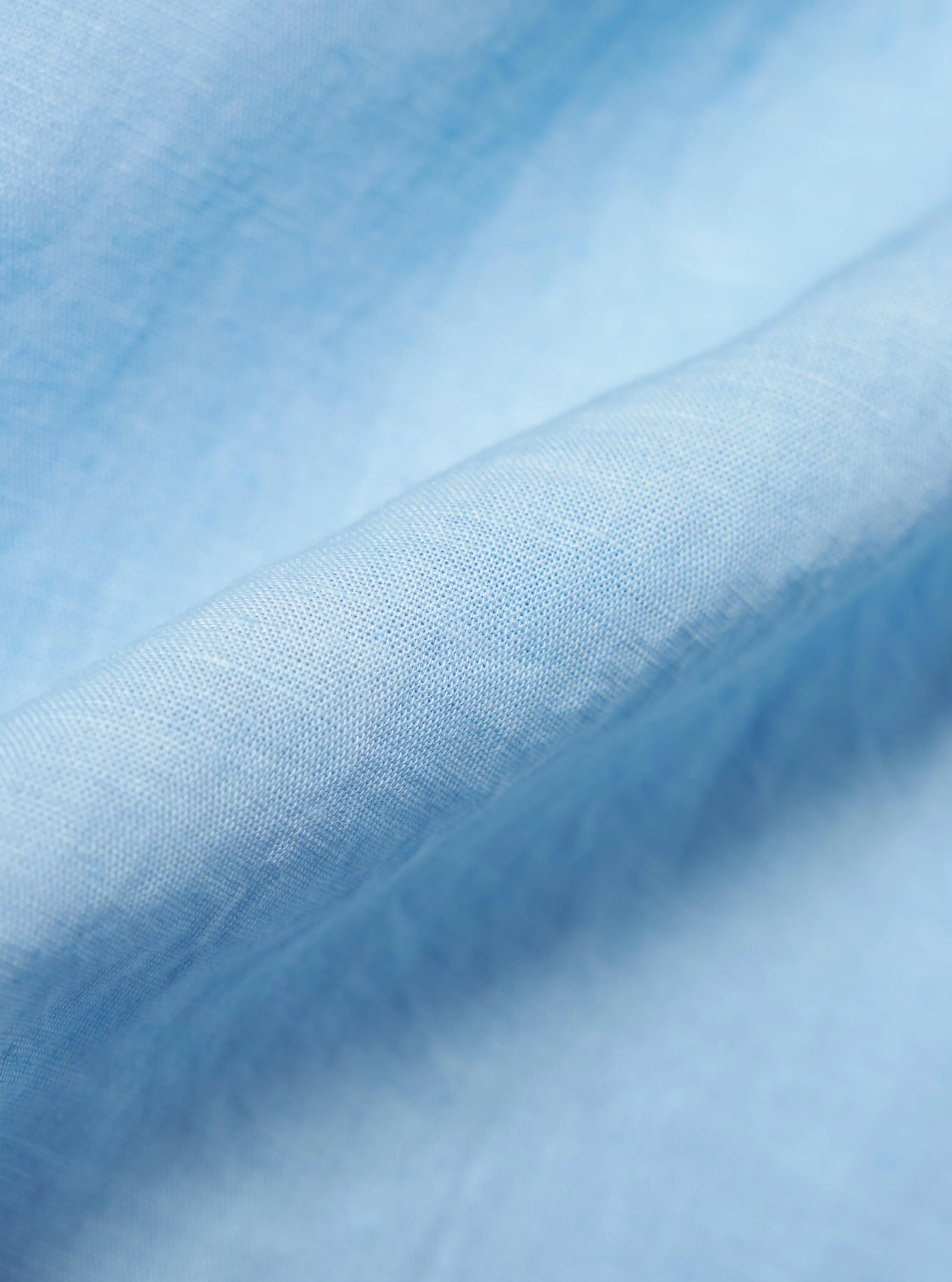 Pale Blue Linen Cotton Shirting Camp Shirt sold by Universal Works product image thumbnail 2