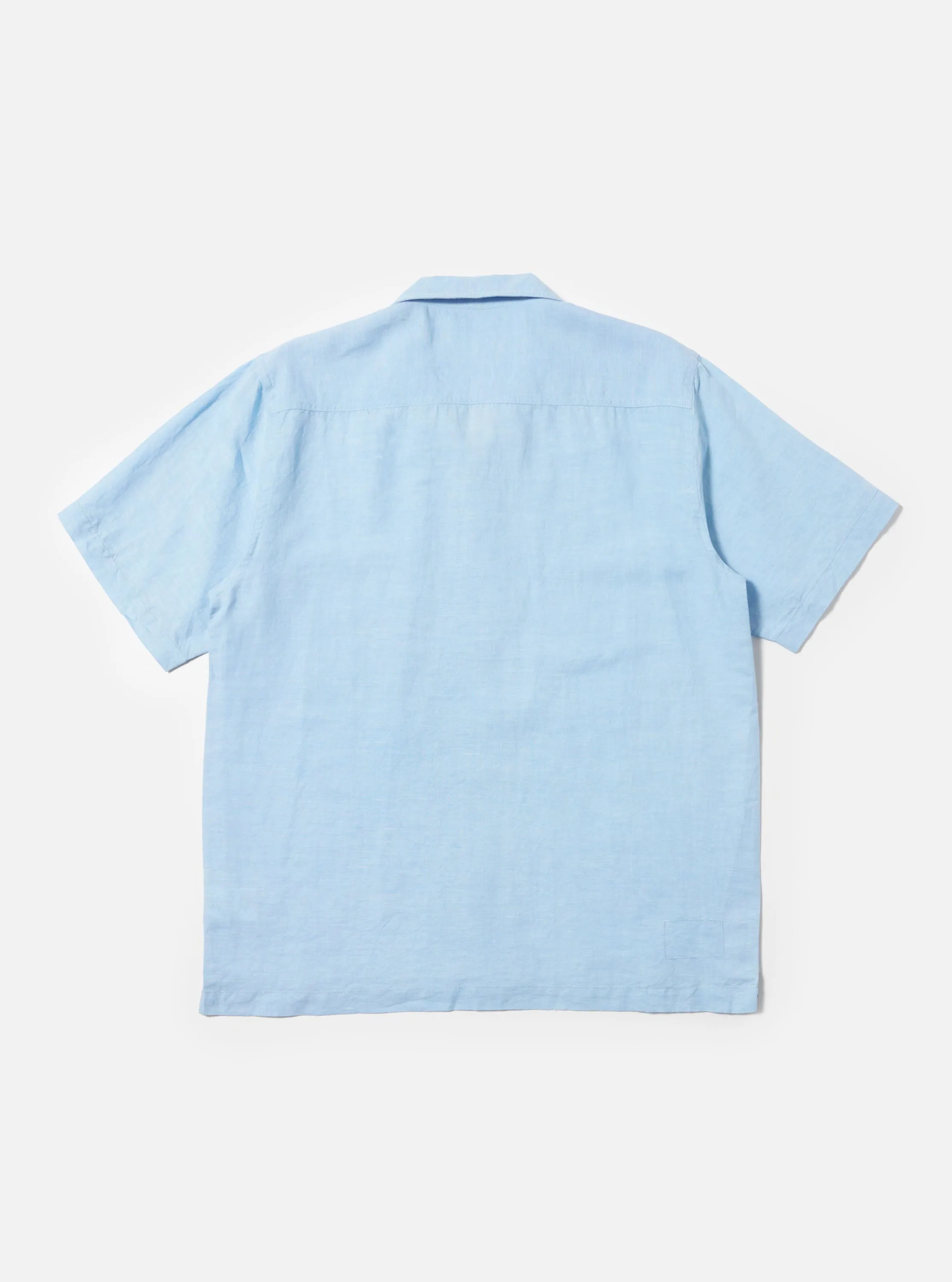 Pale Blue Linen Cotton Shirting Camp Shirt sold by Universal Works product image thumbnail 3
