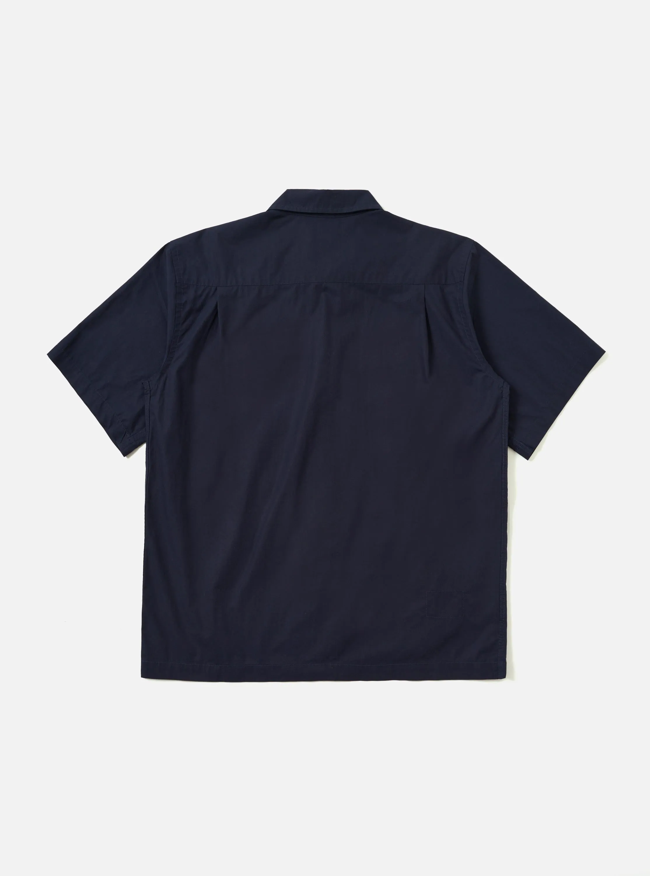 Navy Paper Touch Cotton S/S Fatigue Shirt sold by Universal Works product image thumbnail 5