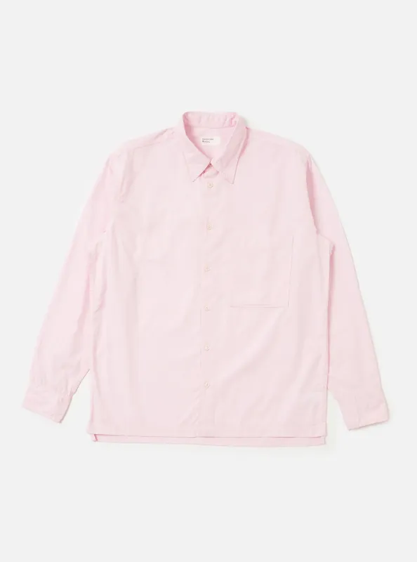 Pale Pink Broadcloth Lucky Shirt made by Universal Works