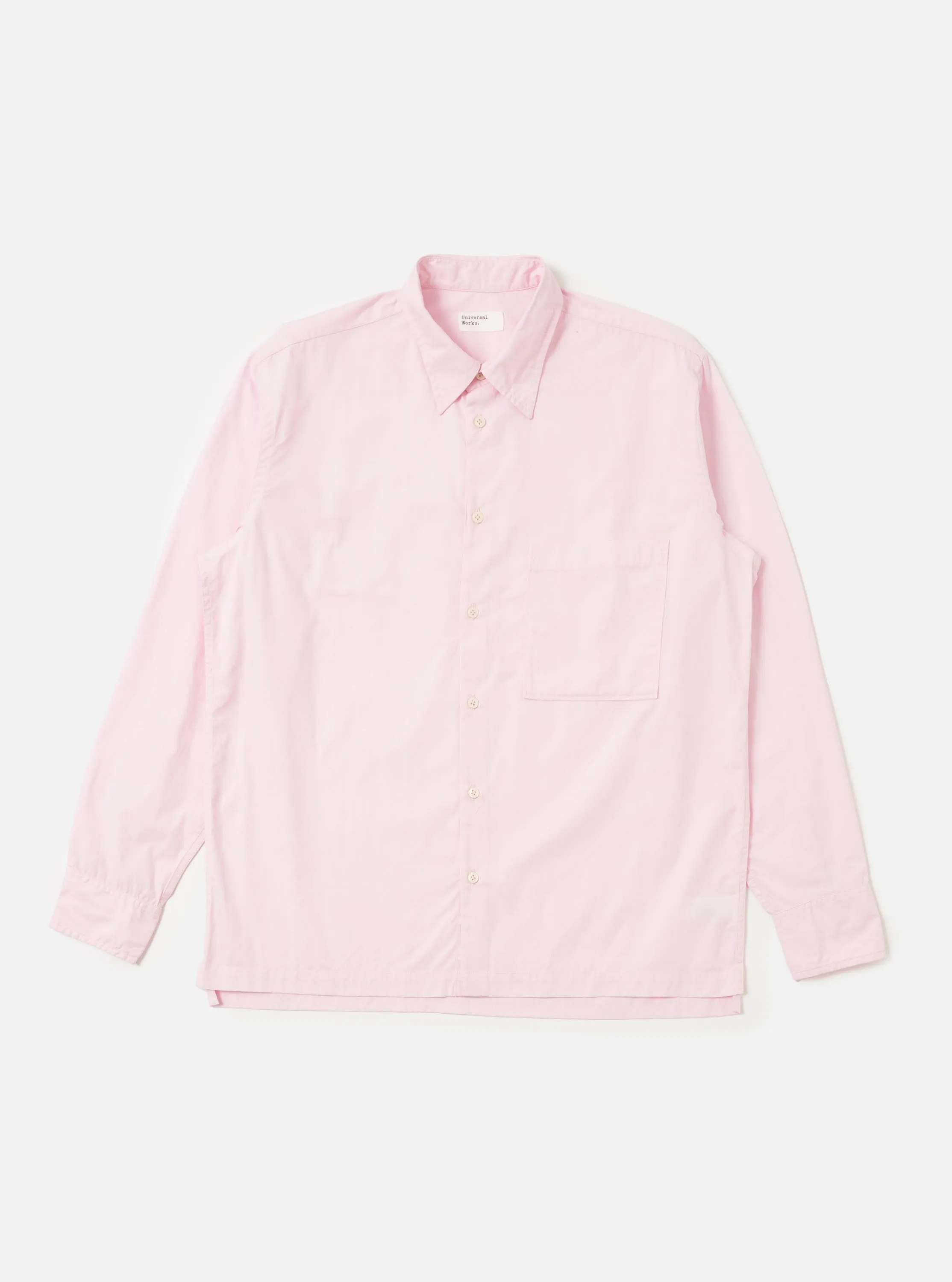 Pale Pink Broadcloth Lucky Shirt sold by Universal Works