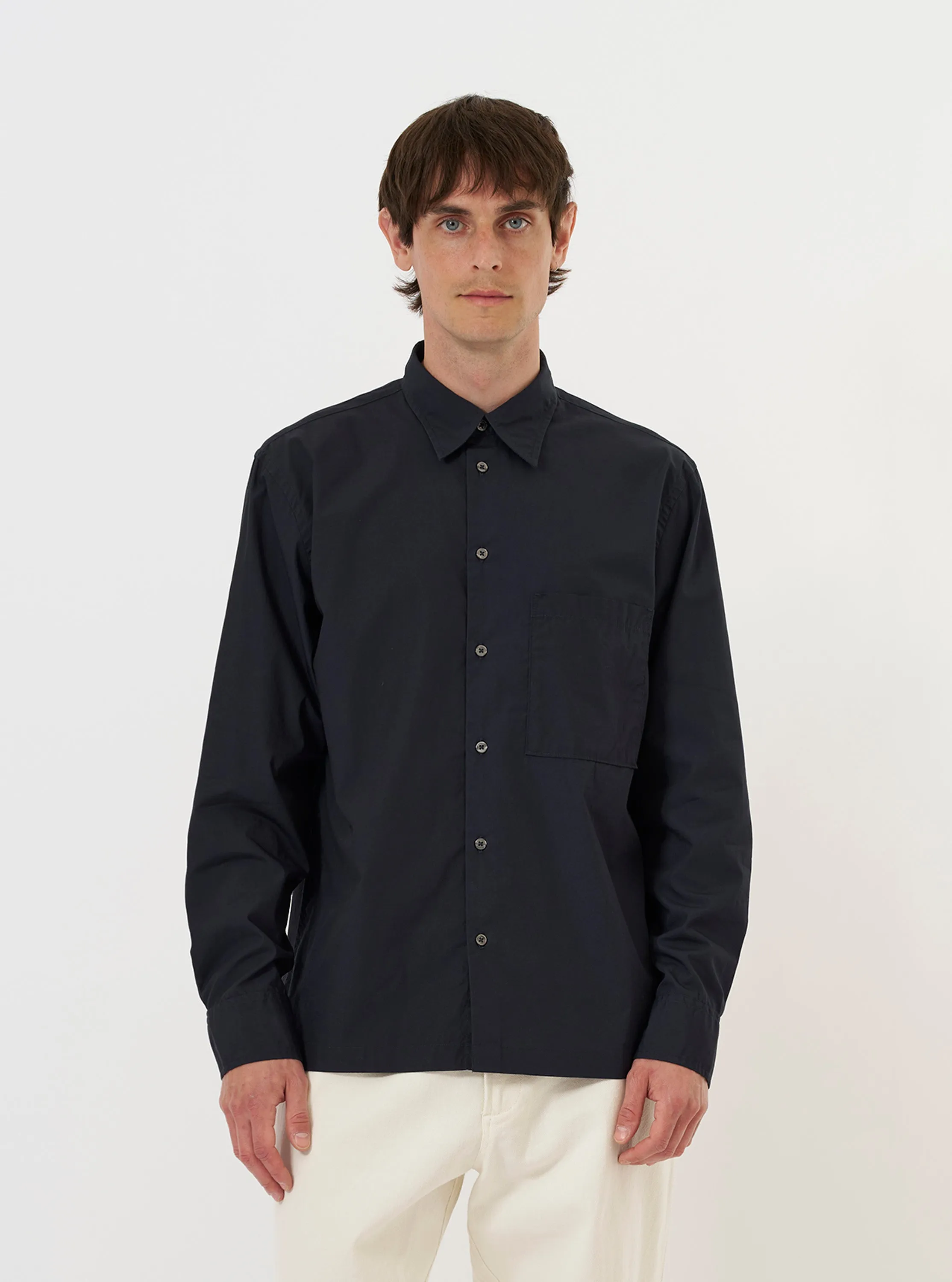 Navy Broadcloth Lucky Shirt sold by Universal Works product image thumbnail 2