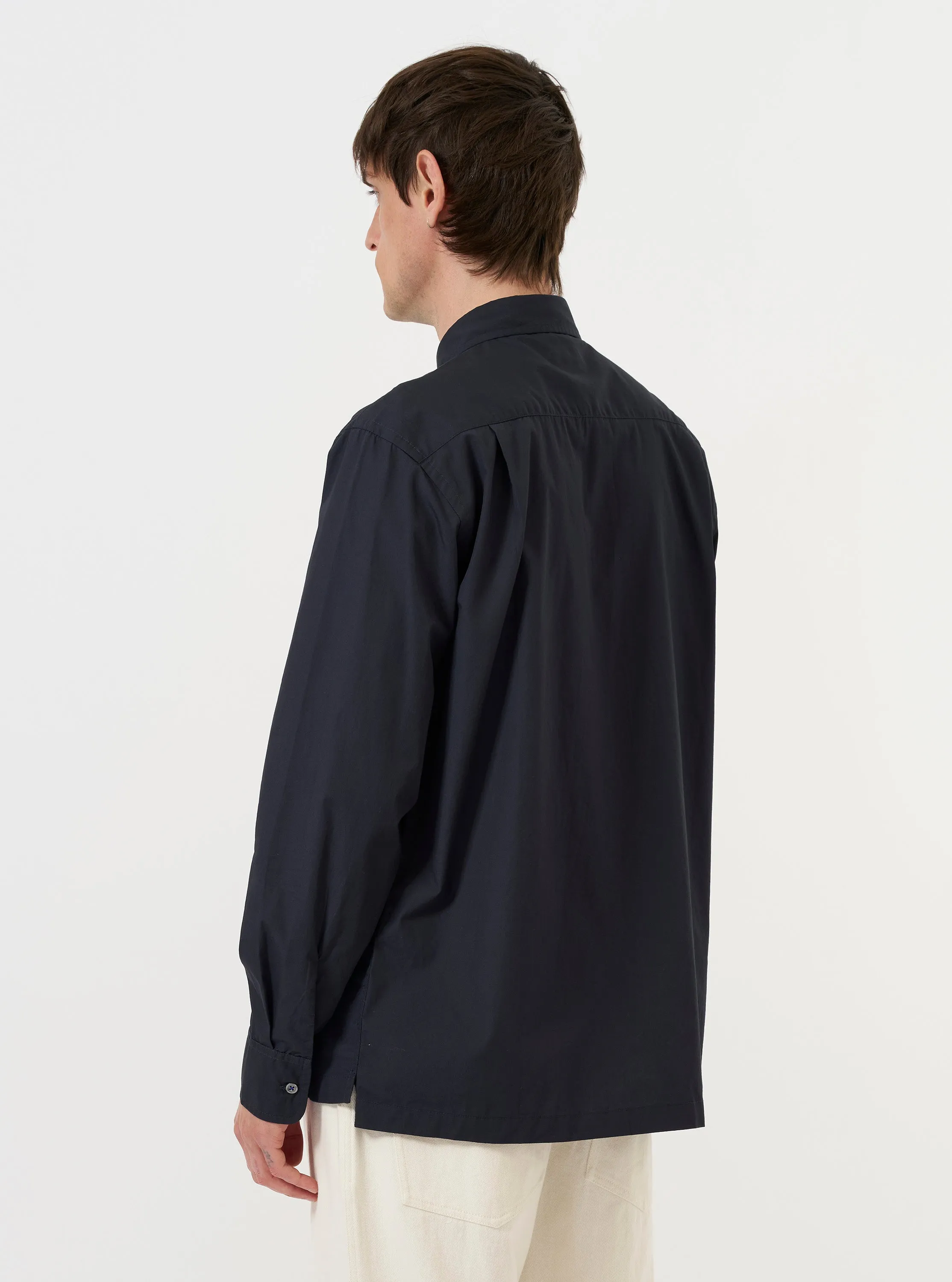 Navy Broadcloth Lucky Shirt sold by Universal Works product image thumbnail 3